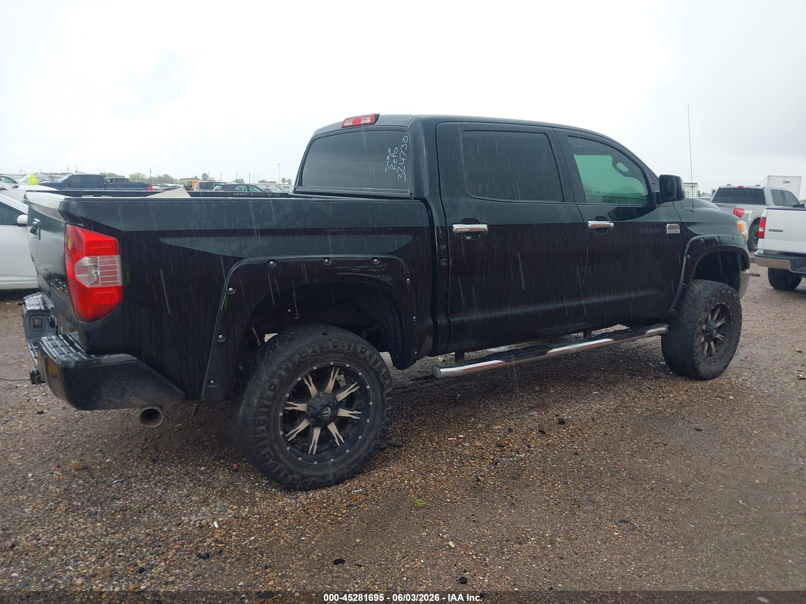 2014 Toyota Tundra 1794 5.7l V8 Black vin: 5TFAW5F12EX324730