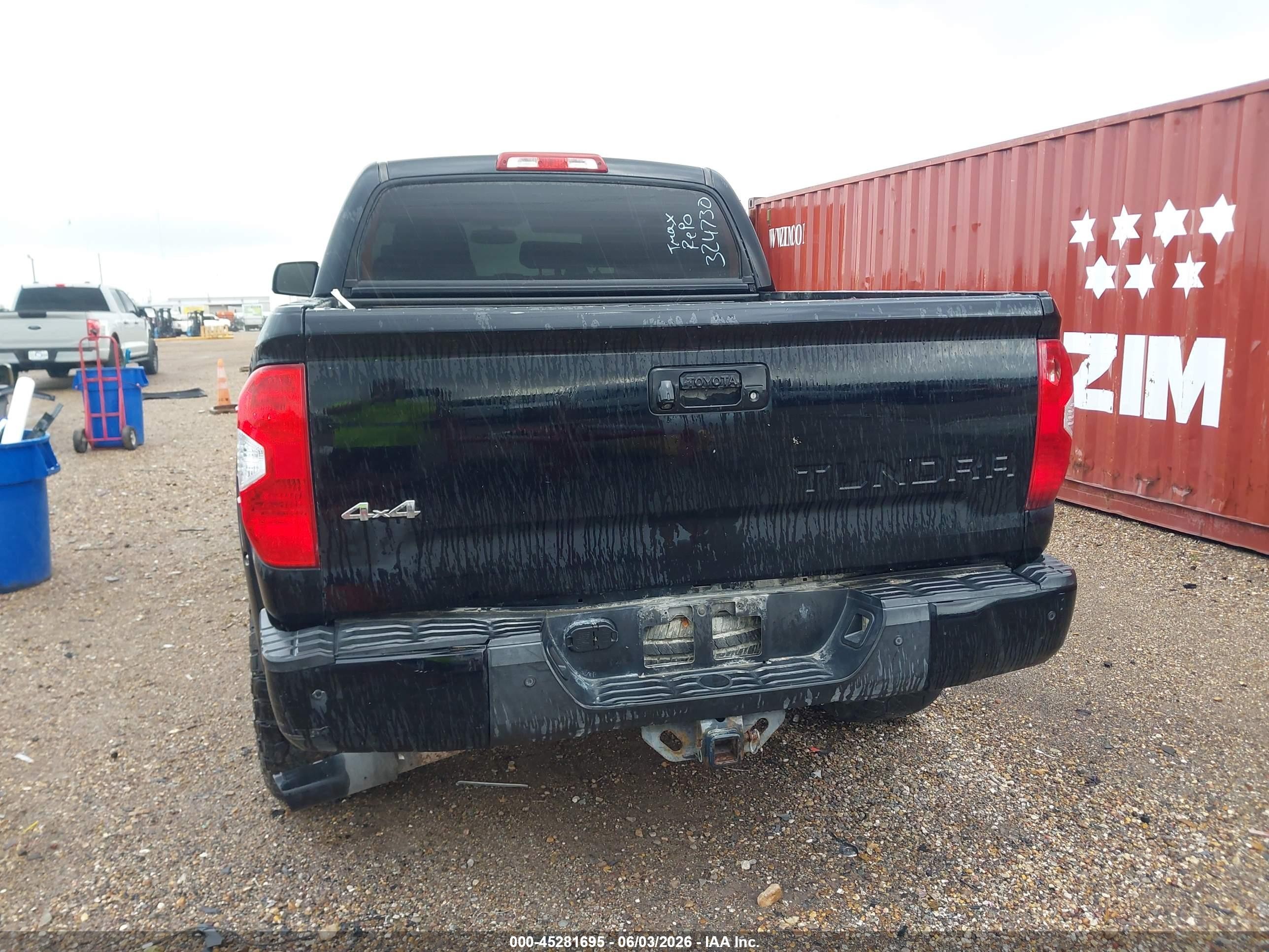 2014 Toyota Tundra 1794 5.7l V8 Black vin: 5TFAW5F12EX324730