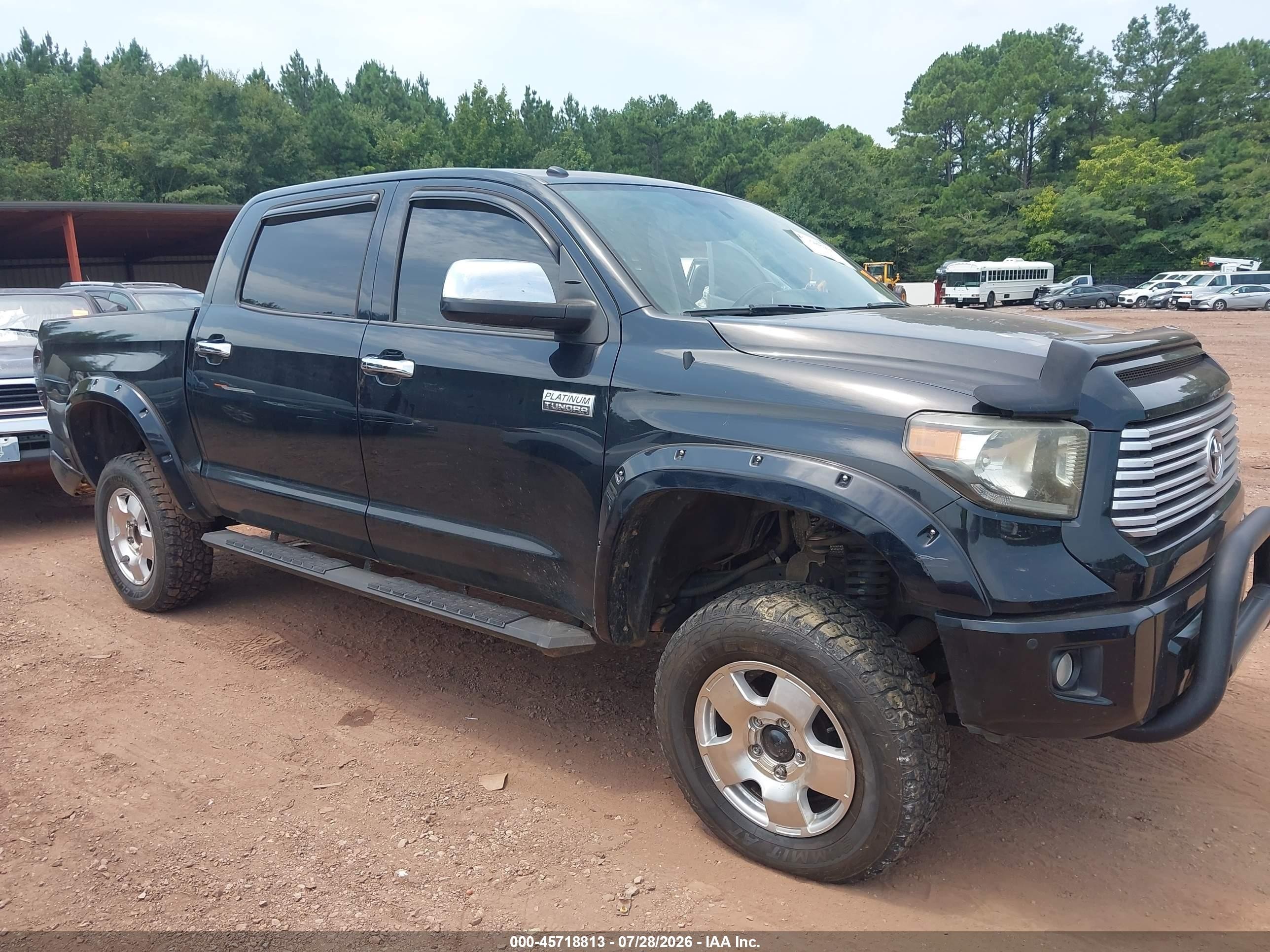 2015 Toyota Tundra Platinum 5.7l V8 Black vin: 5TFAW5F12FX440849