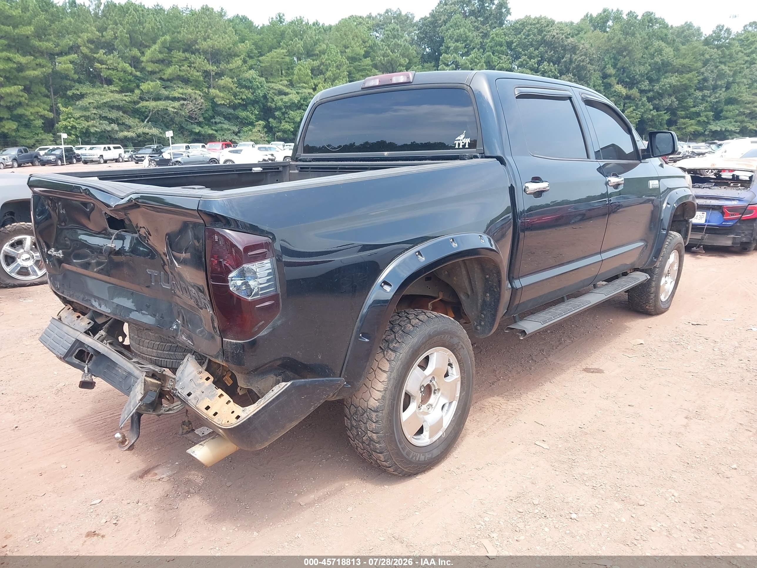 2015 Toyota Tundra Platinum 5.7l V8 Black vin: 5TFAW5F12FX440849