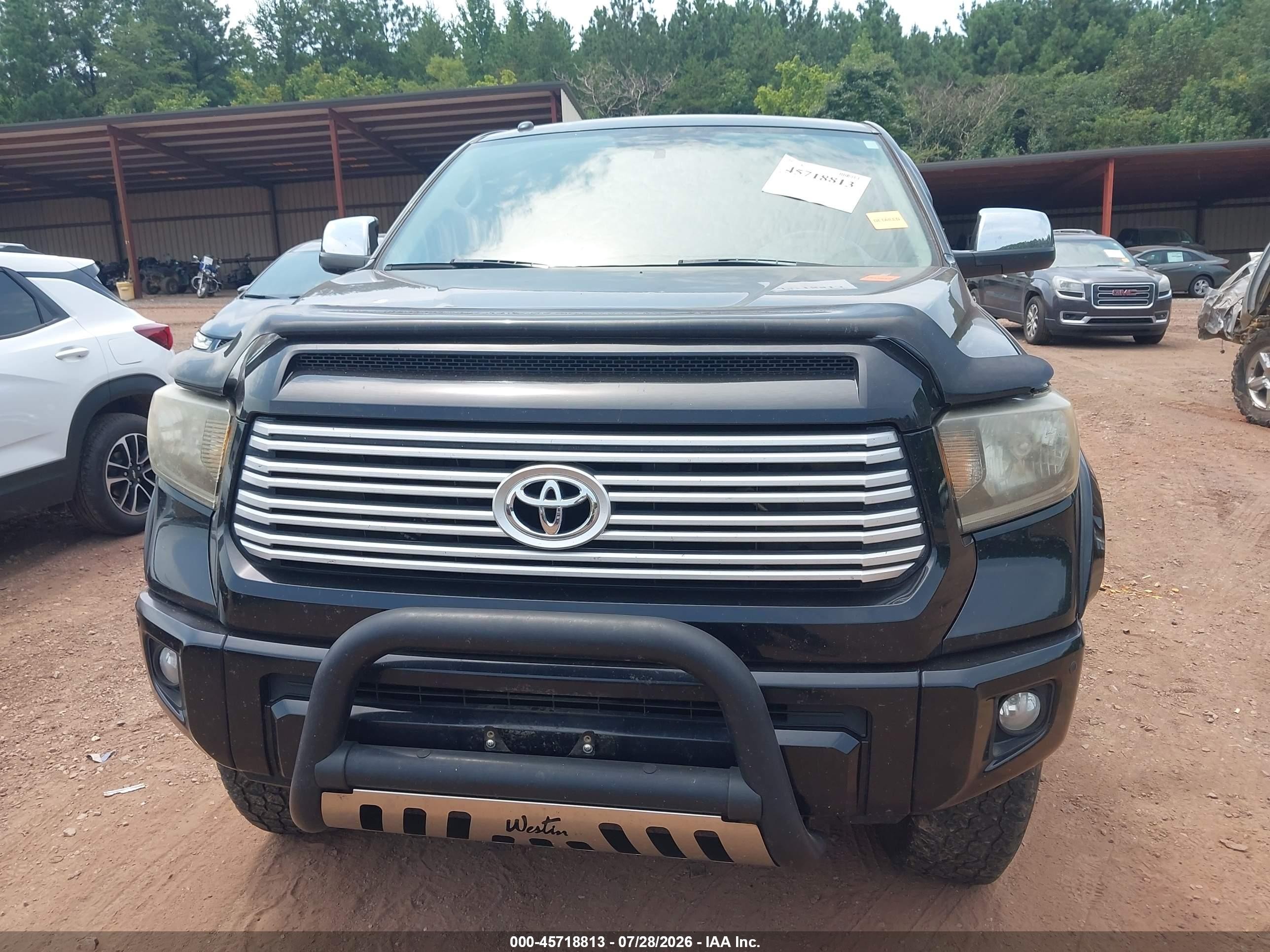 2015 Toyota Tundra Platinum 5.7l V8 Black vin: 5TFAW5F12FX440849