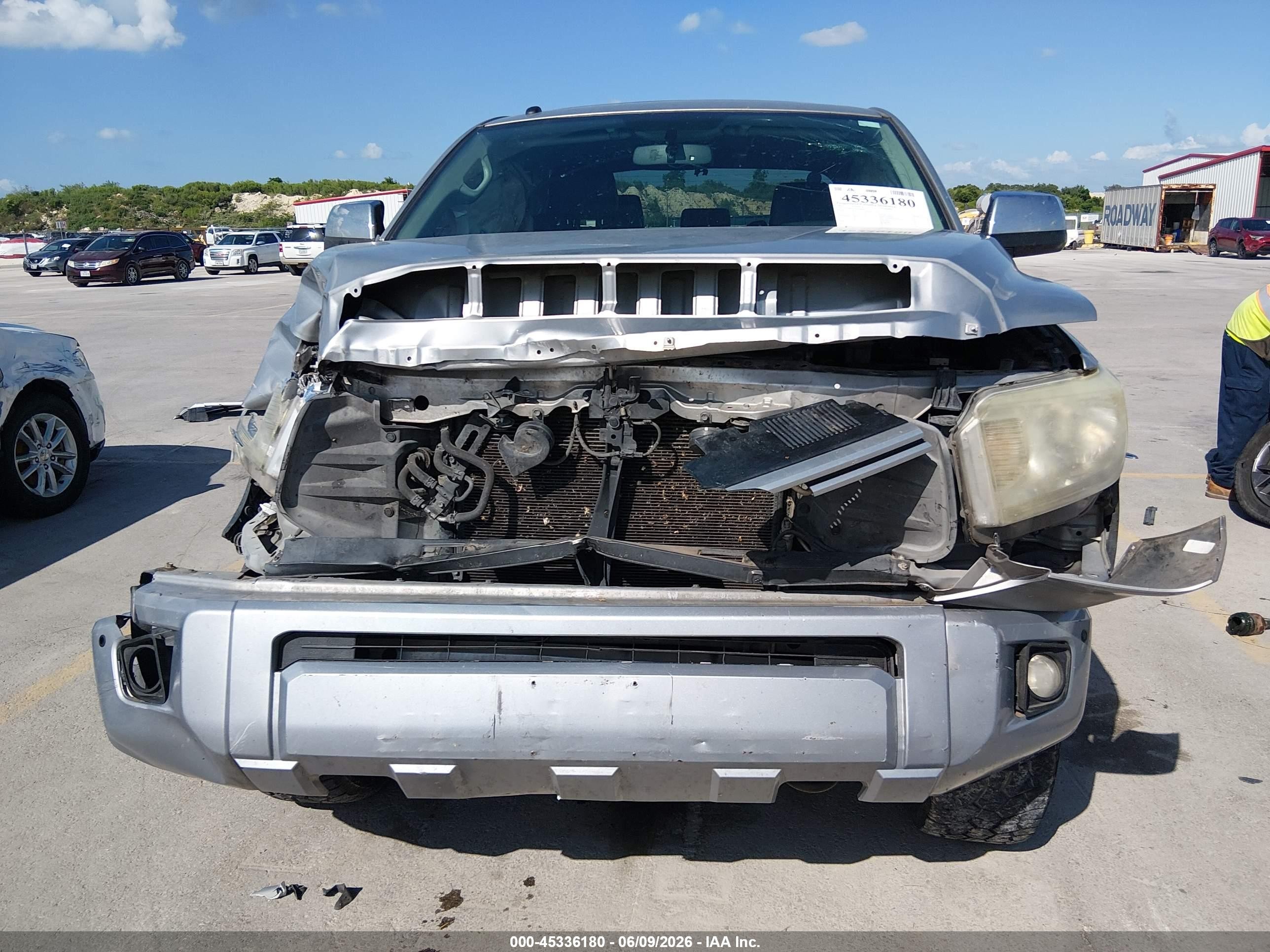 2014 Toyota Tundra Platinum 5.7l V8 Silver vin: 5TFAW5F13EX366985