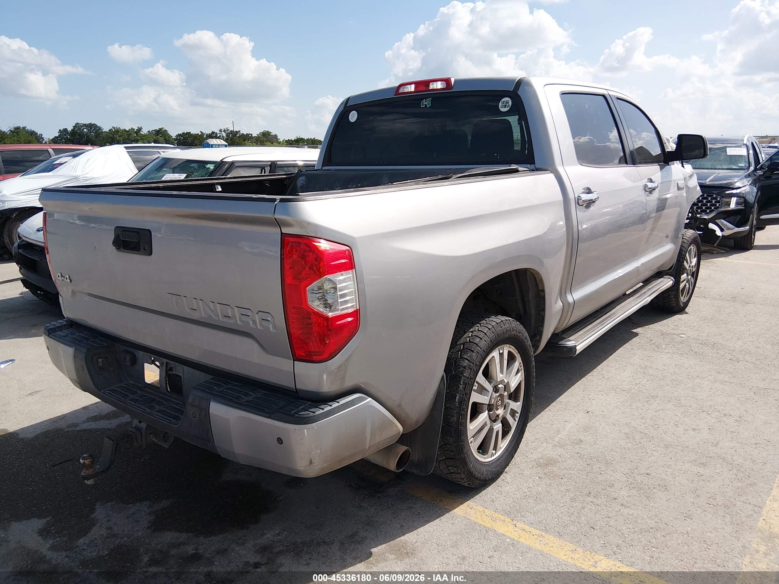 2014 Toyota Tundra Platinum 5.7l V8 Silver vin: 5TFAW5F13EX366985