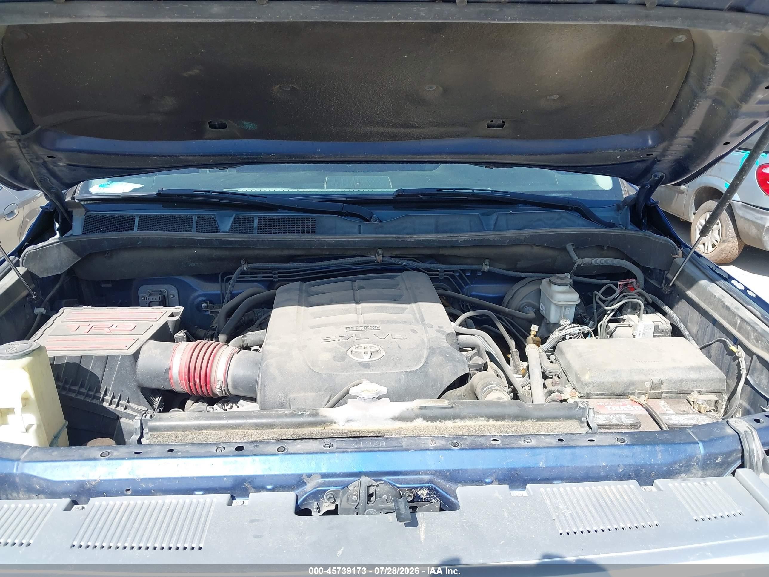 2014 Toyota Tundra Platinum 5.7l V8 Blue vin: 5TFAW5F14EX357082