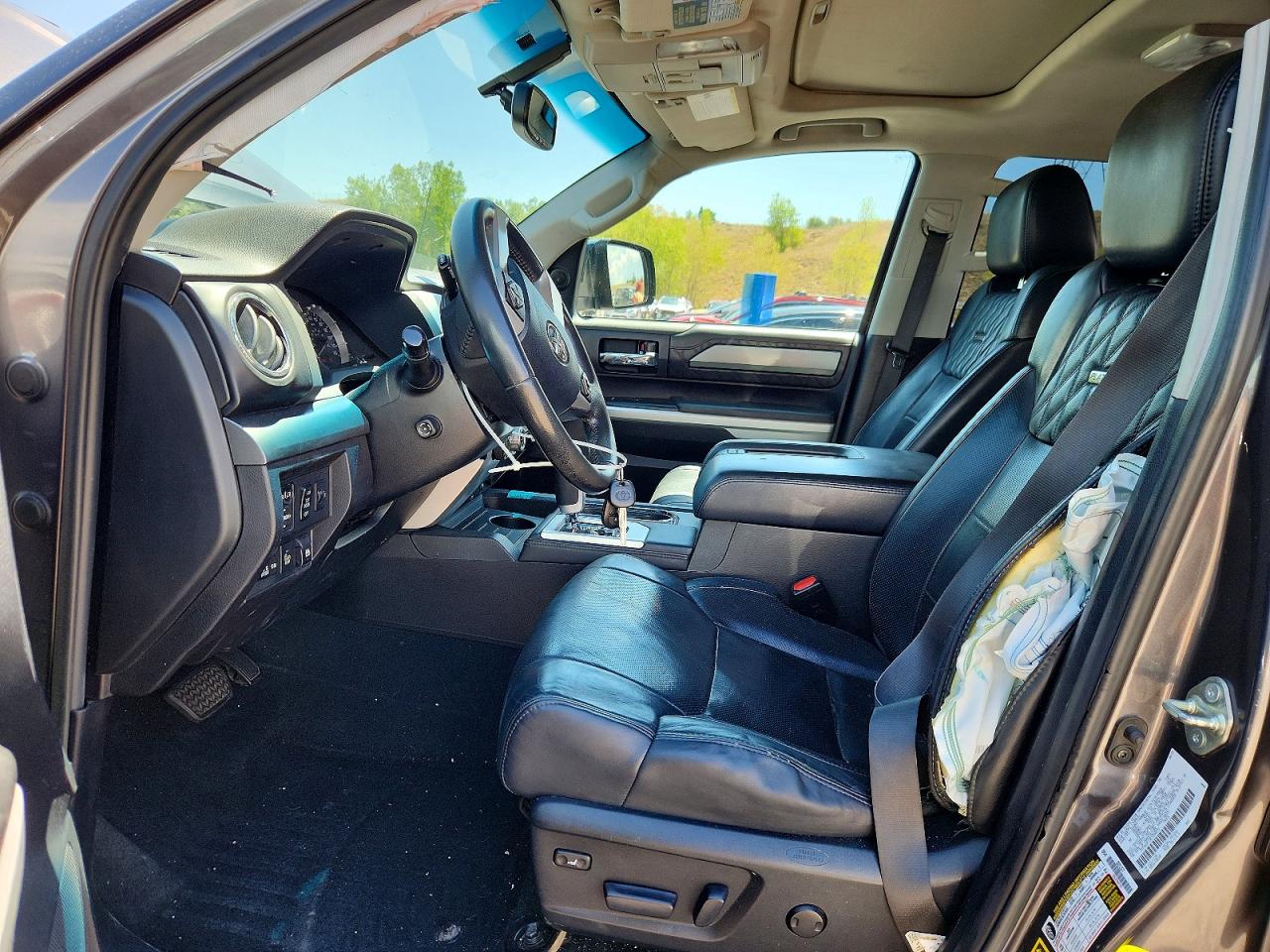 2014 Toyota Tundra Crewmax Platinum Gray vin: 5TFAW5F14EX380572