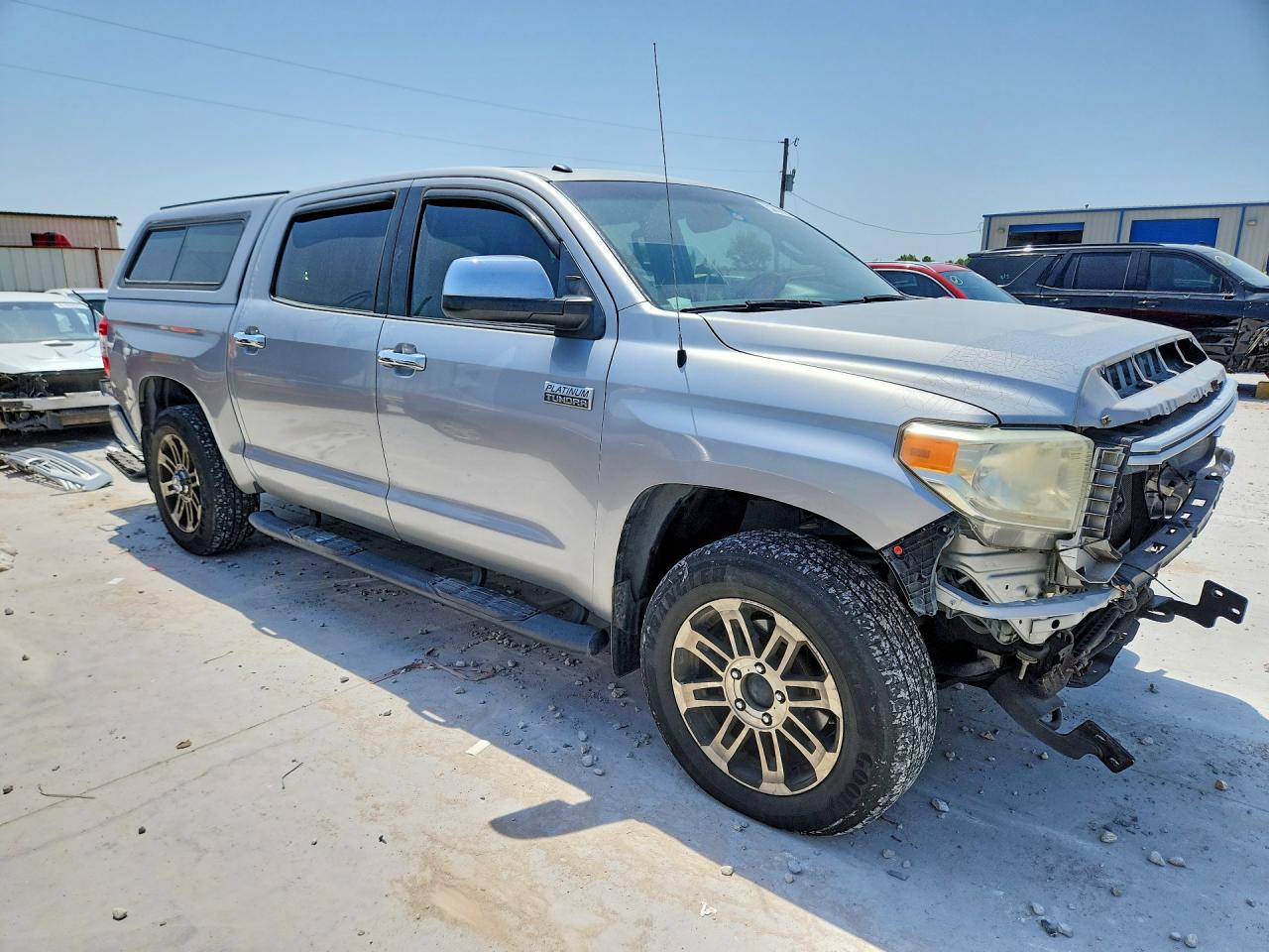 2014 Toyota Tundra Crewmax Platinum Серебряный vin: 5TFAW5F15EX339514