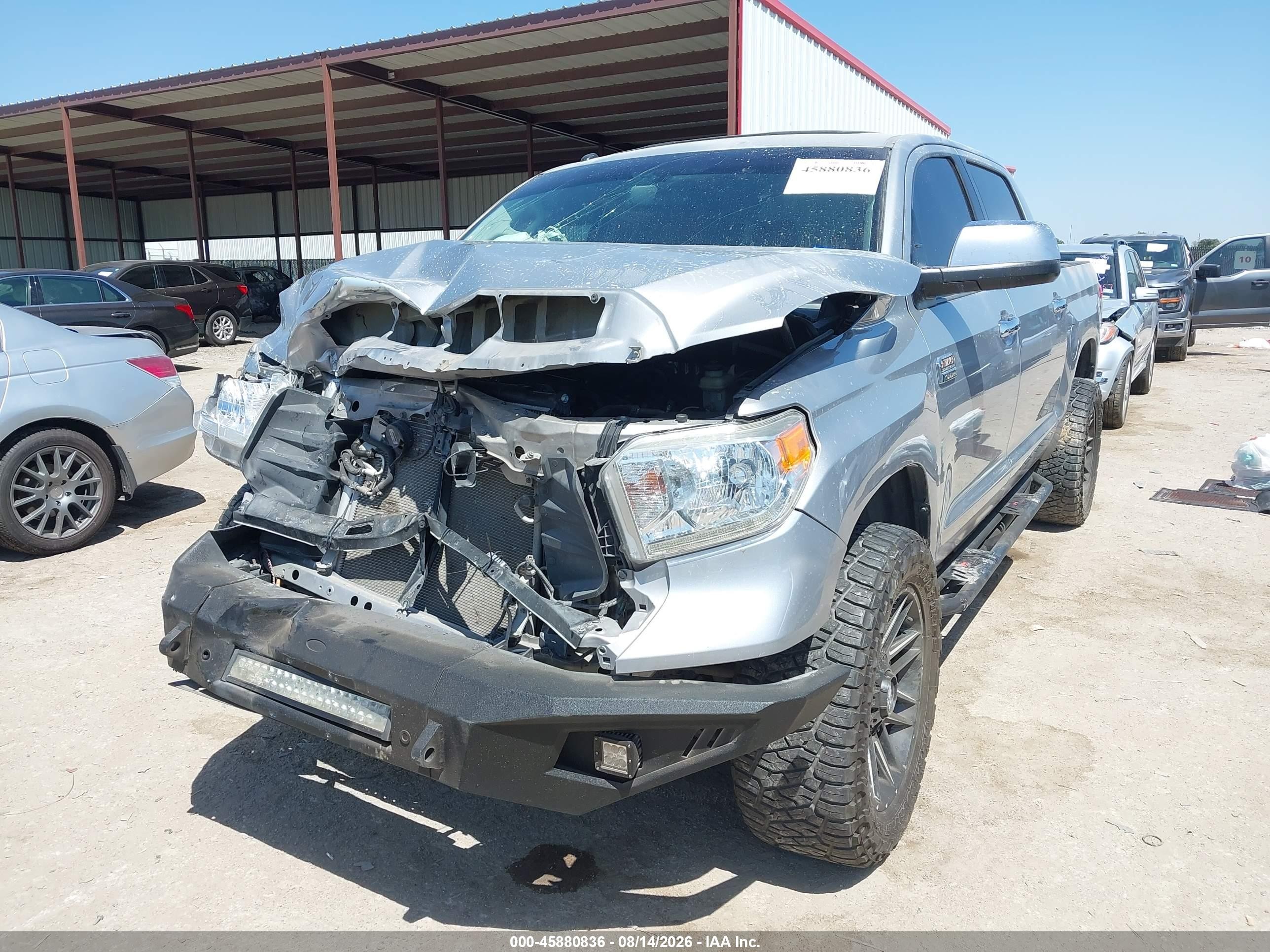 2015 Toyota Tundra 1794 5.7l V8 Silver vin: 5TFAW5F15FX456382