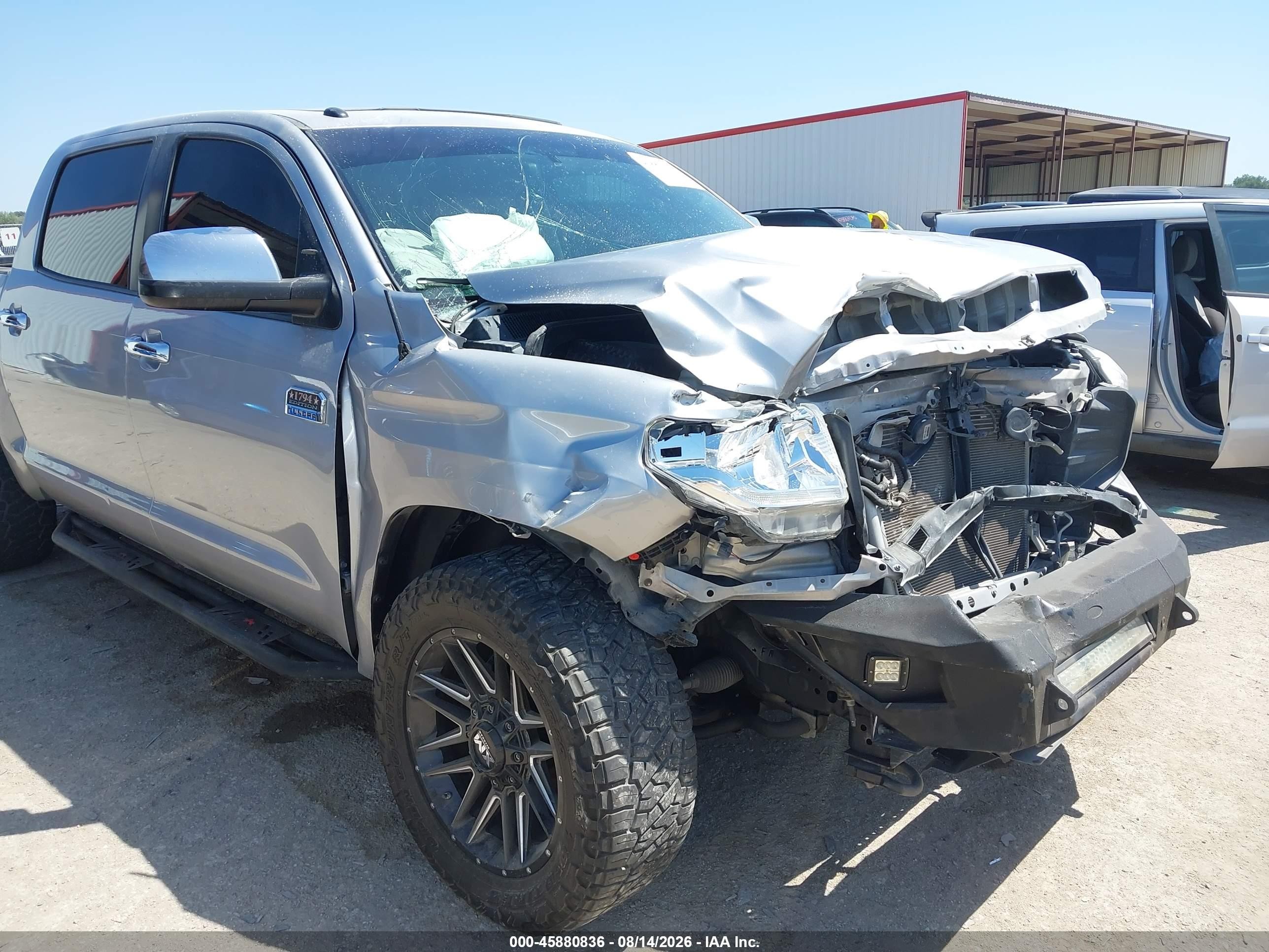 2015 Toyota Tundra 1794 5.7l V8 Silver vin: 5TFAW5F15FX456382