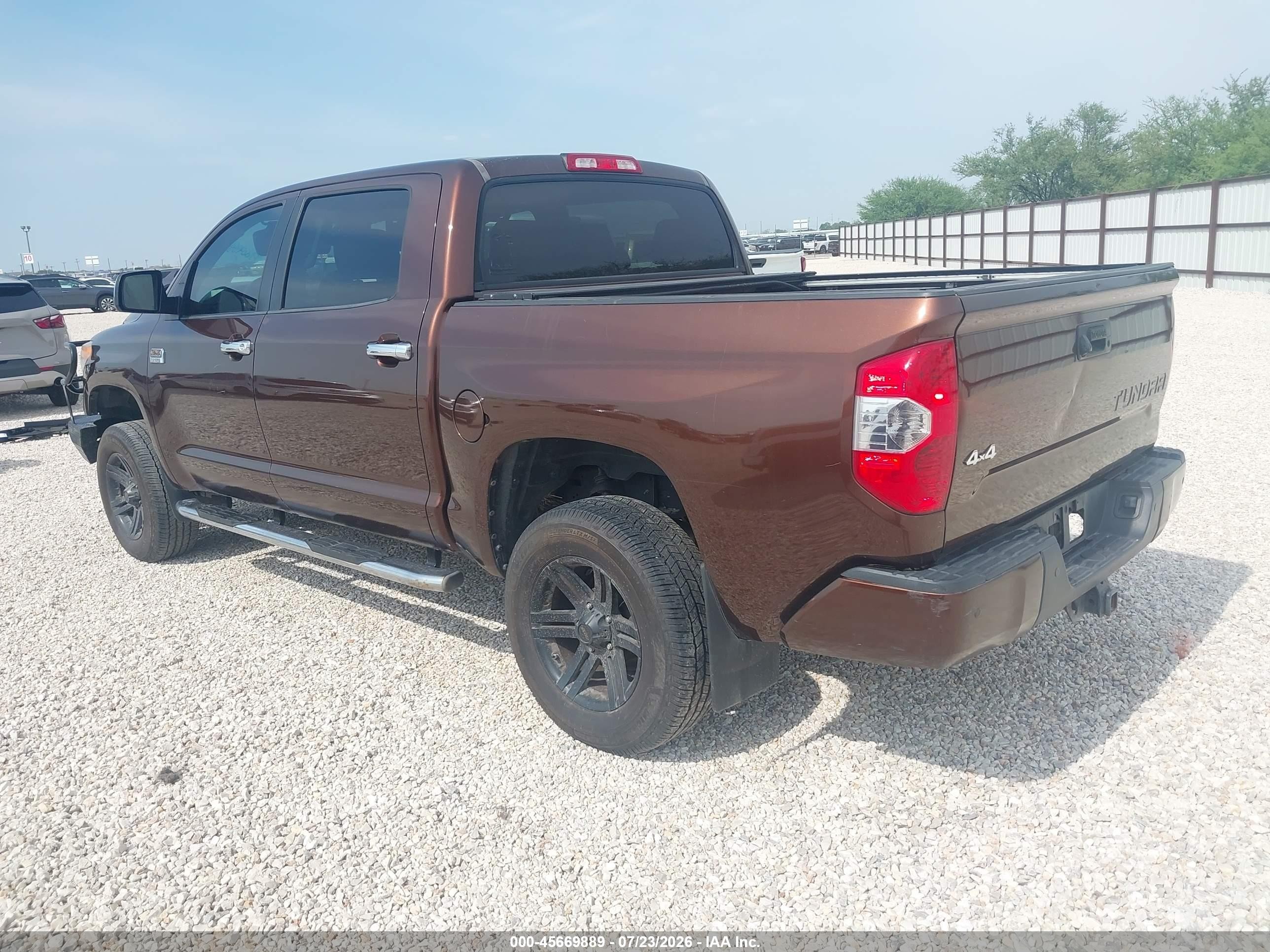 2014 Toyota Tundra 1794 5.7l V8 Brown vin: 5TFAW5F17EX389539