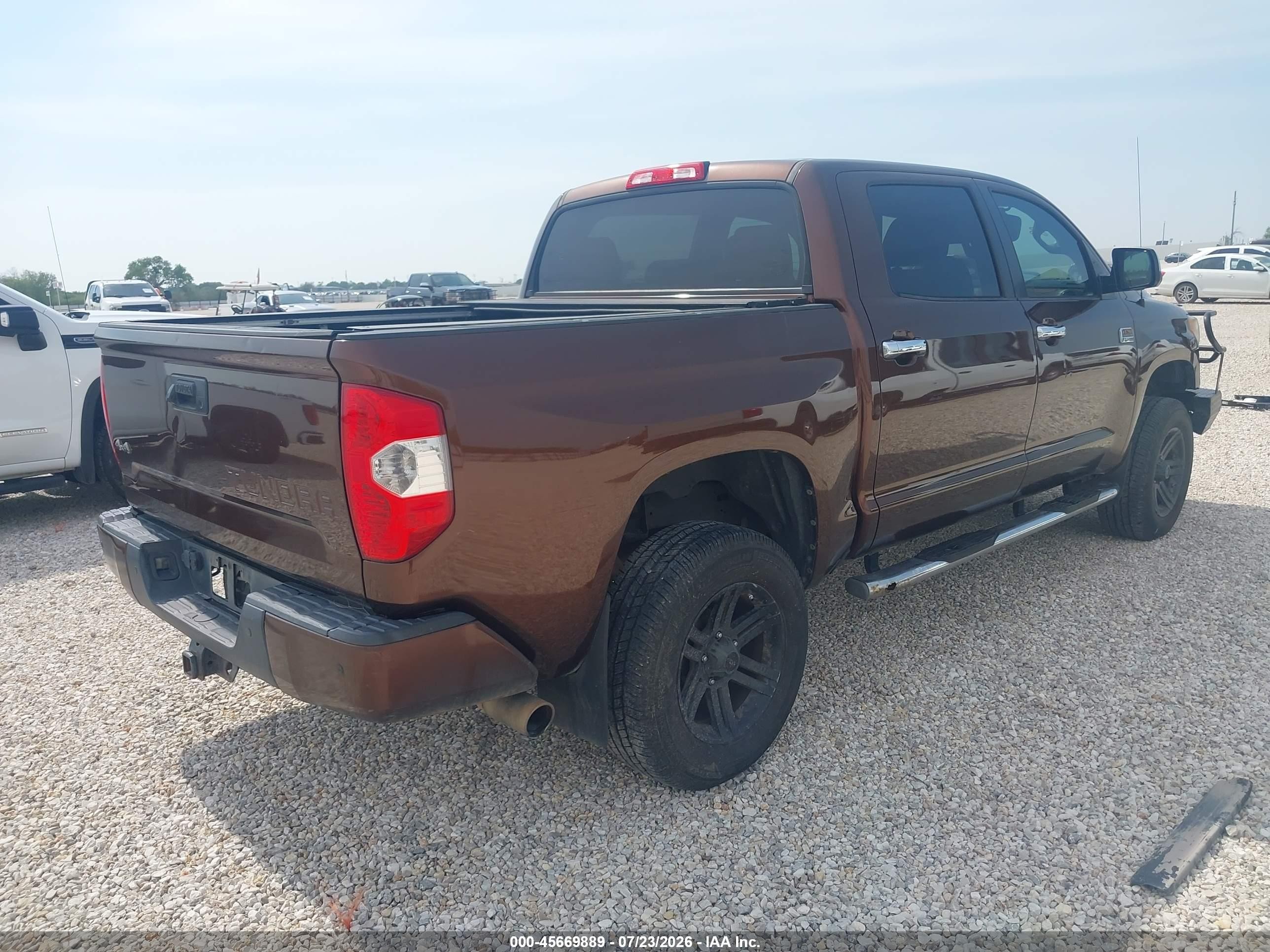 2014 Toyota Tundra 1794 5.7l V8 Brown vin: 5TFAW5F17EX389539