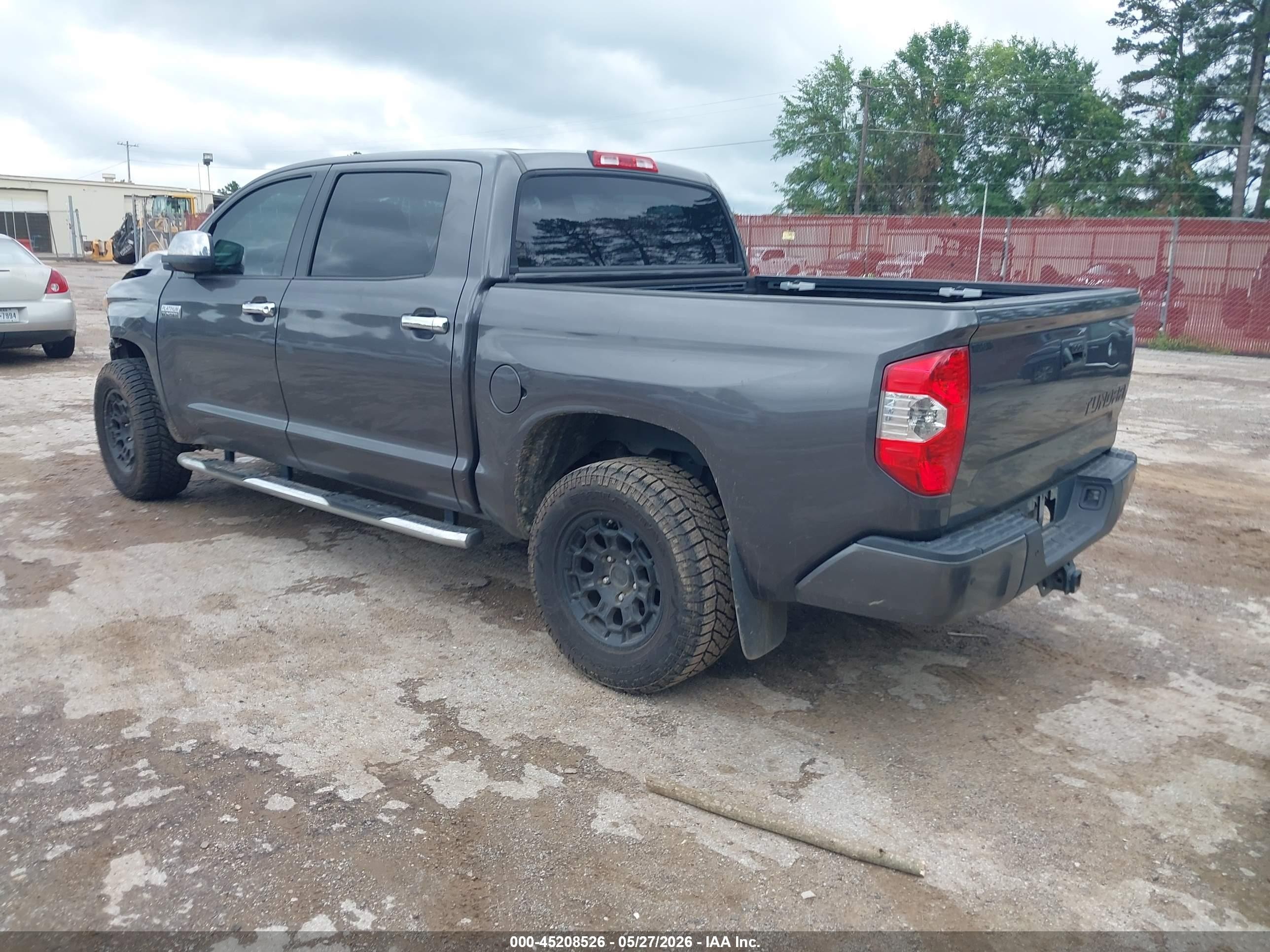 2014 Toyota Tundra Platinum 5.7l V8 Gray vin: 5TFAW5F18EX354265