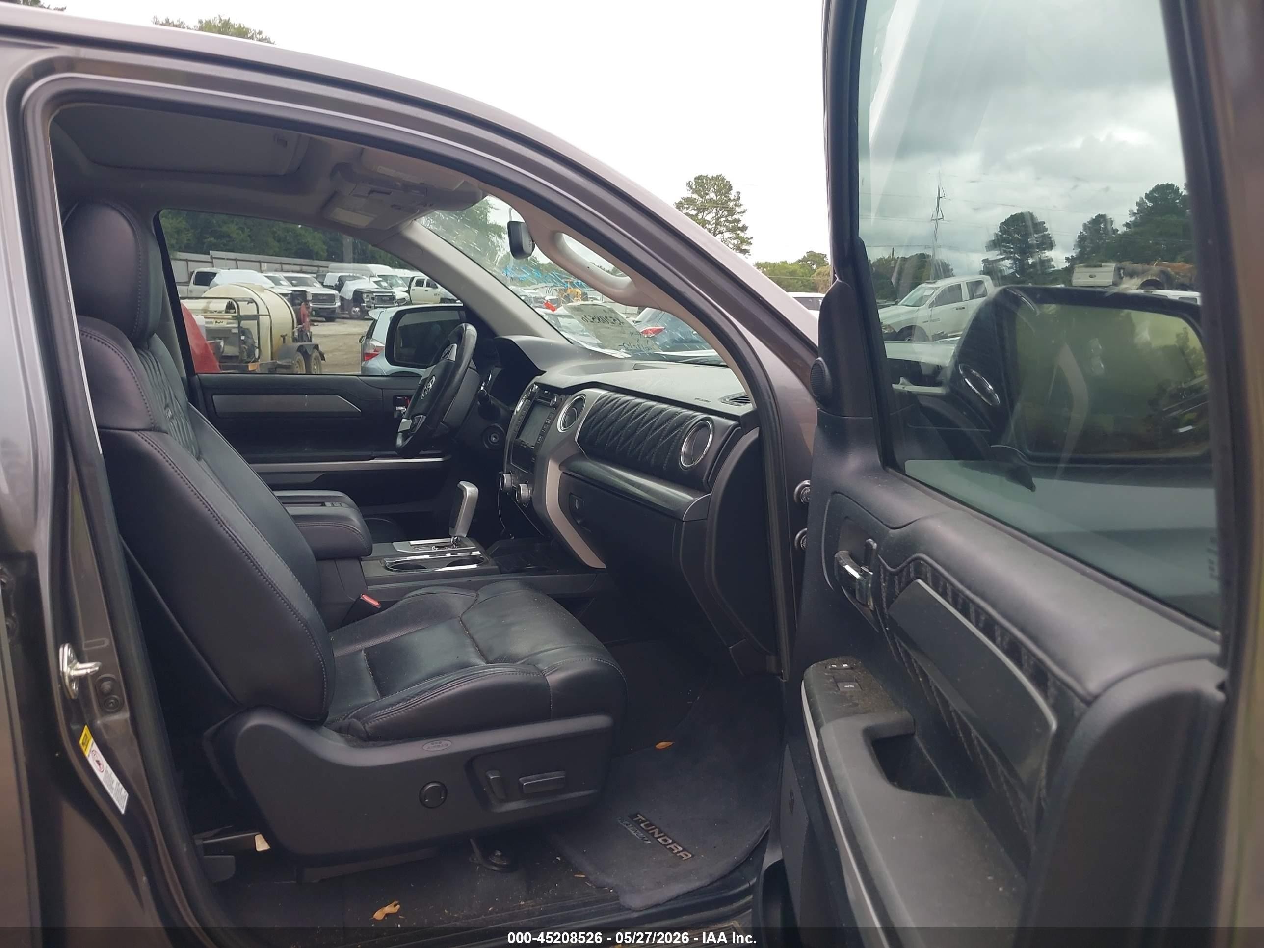 2014 Toyota Tundra Platinum 5.7l V8 Gray vin: 5TFAW5F18EX354265
