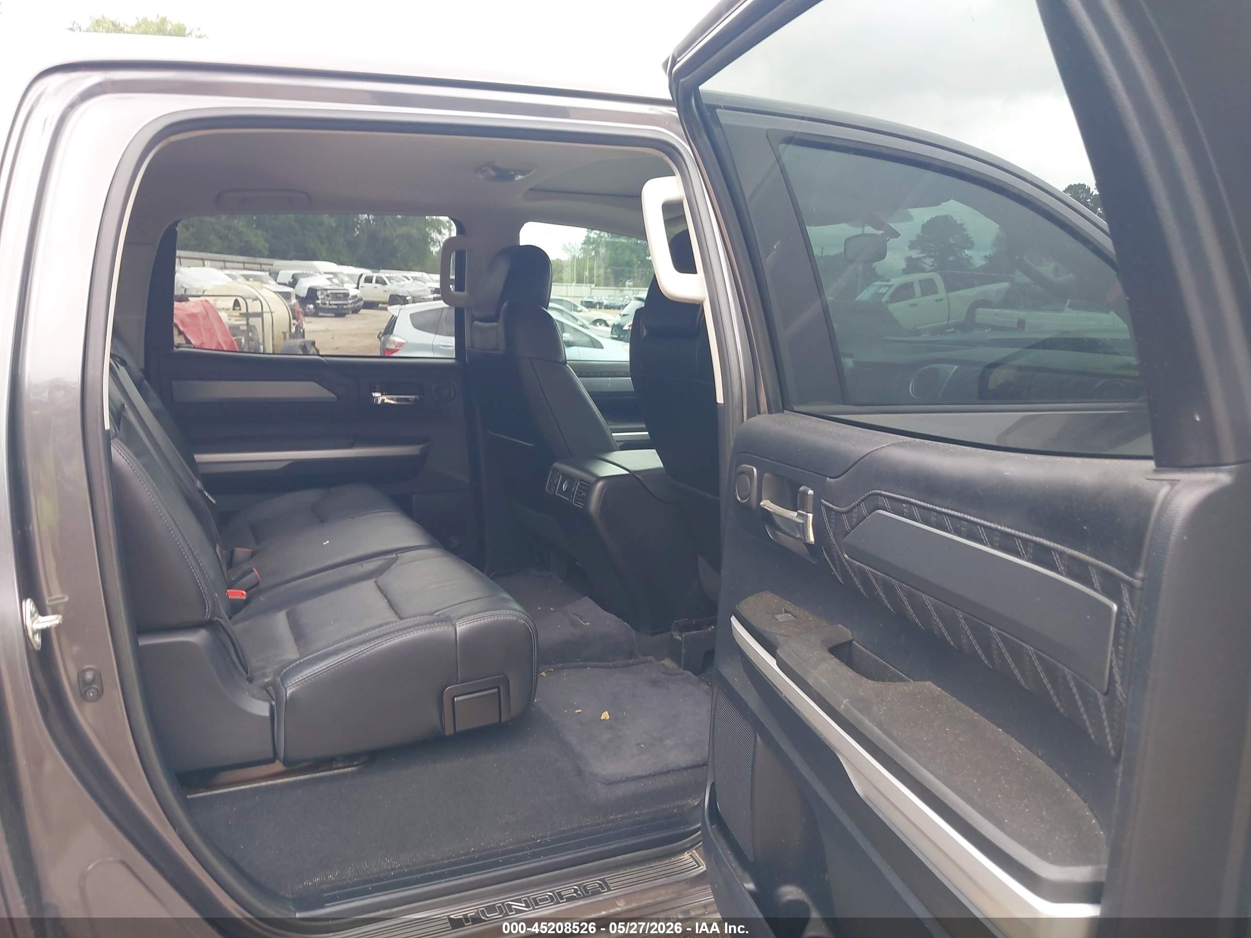 2014 Toyota Tundra Platinum 5.7l V8 Gray vin: 5TFAW5F18EX354265