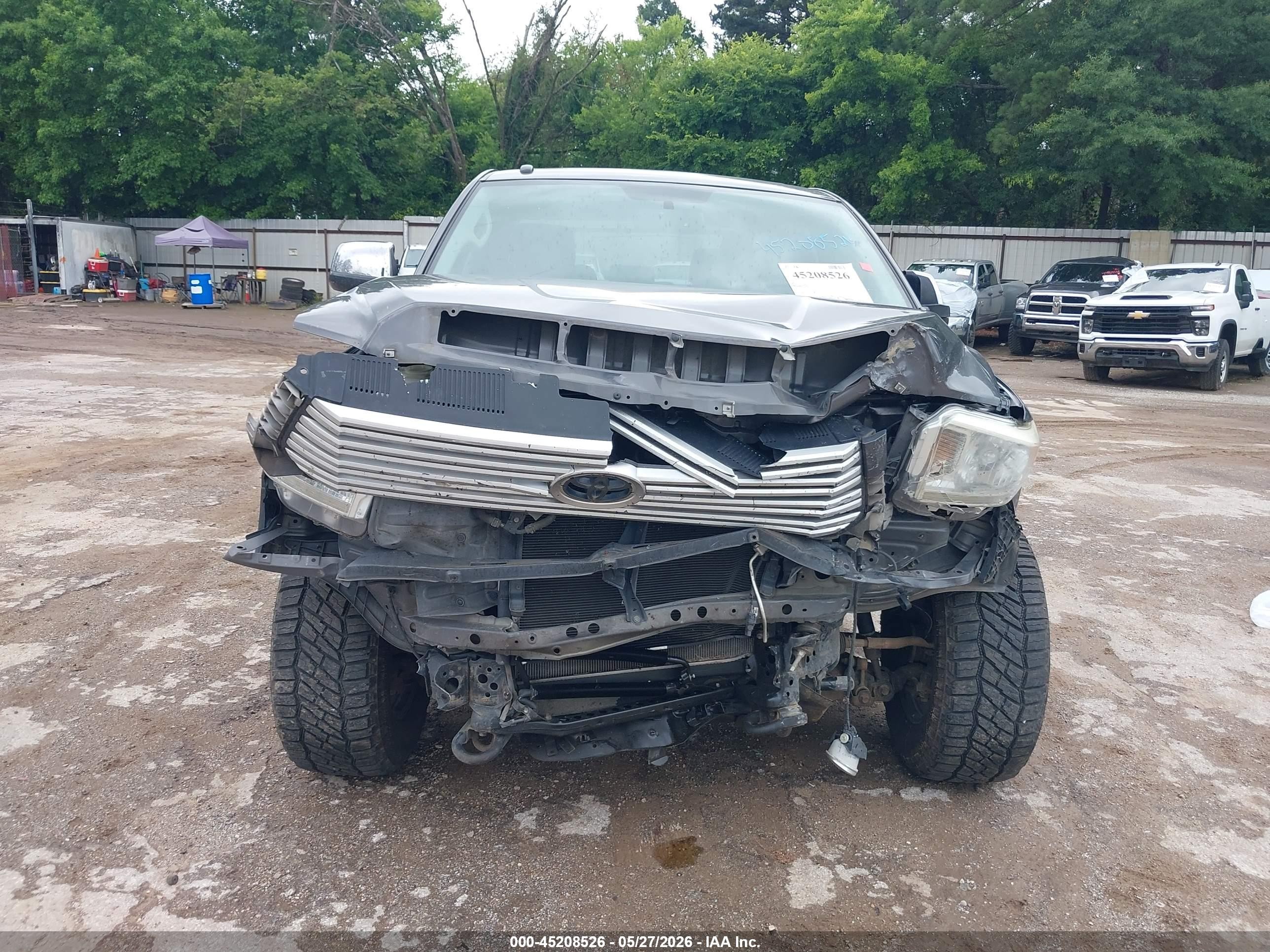 2014 Toyota Tundra Platinum 5.7l V8 Gray vin: 5TFAW5F18EX354265