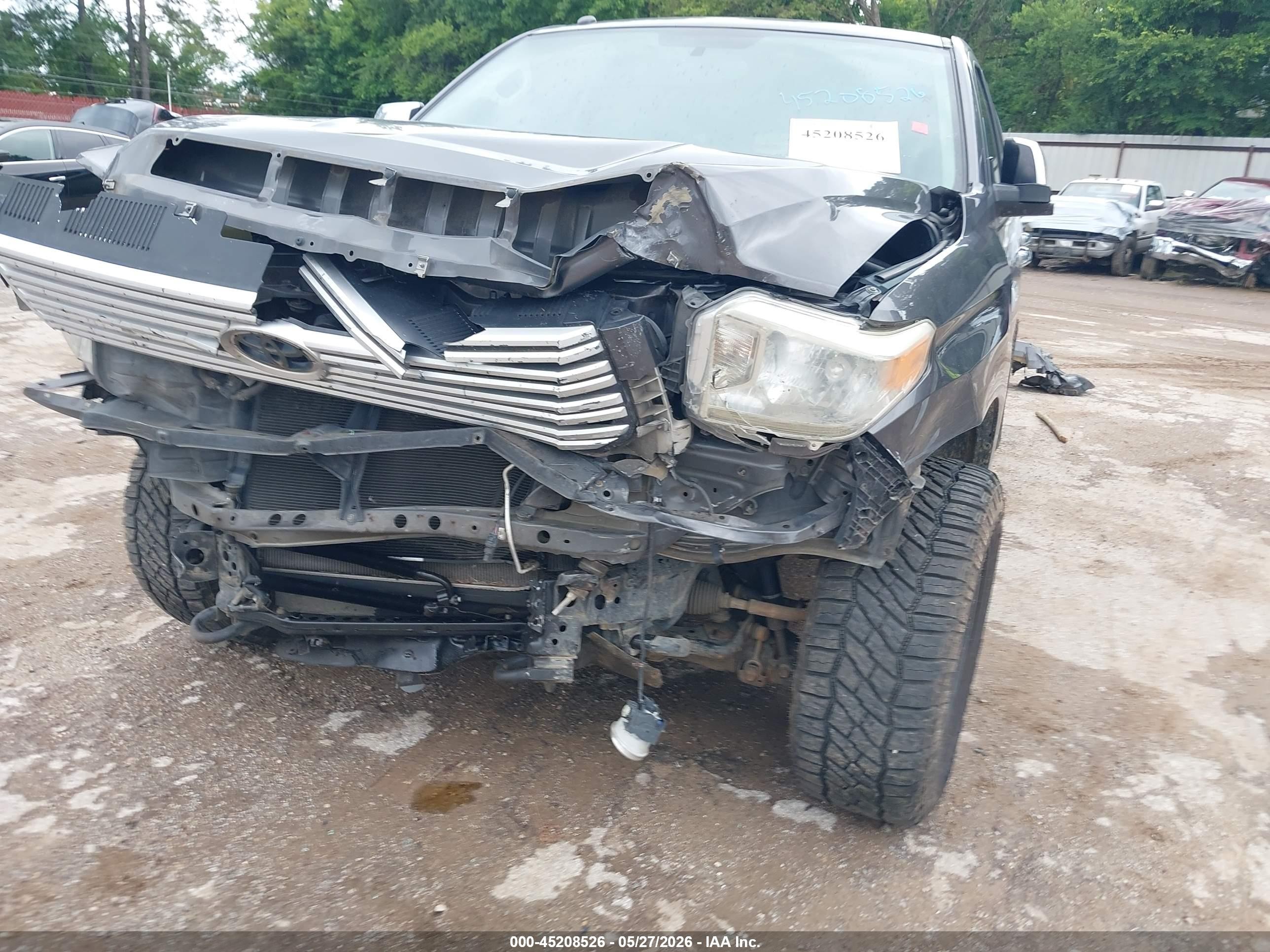 2014 Toyota Tundra Platinum 5.7l V8 Gray vin: 5TFAW5F18EX354265