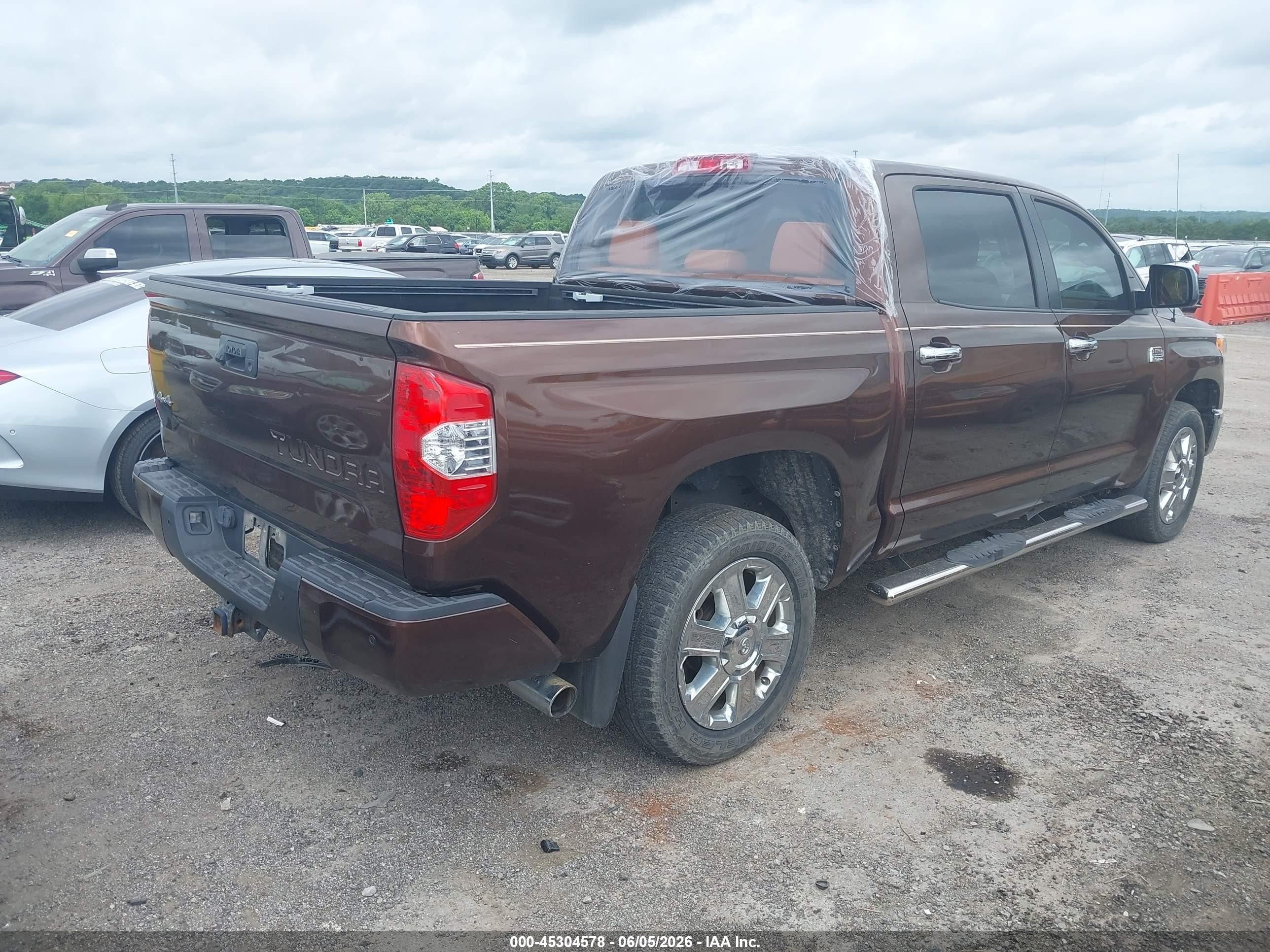 2014 Toyota Tundra 1794 5.7l V8 Brown vin: 5TFAW5F18EX405733