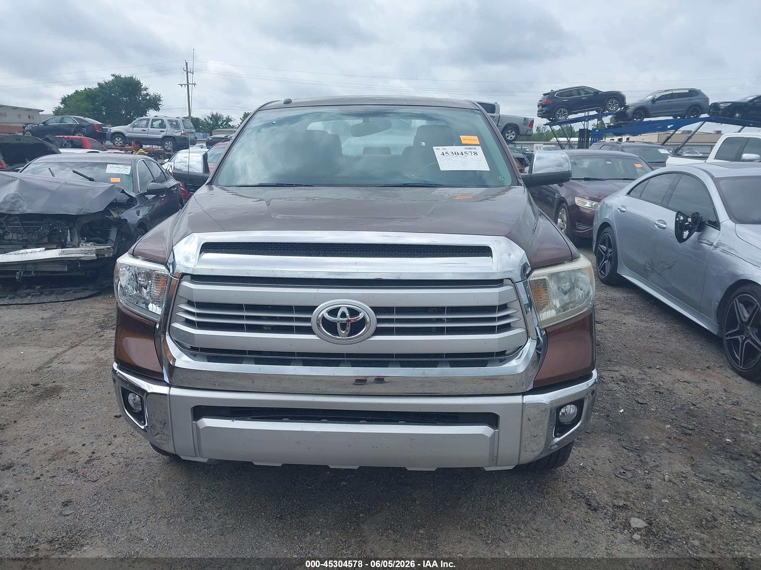2014 Toyota Tundra 1794 5.7l V8 Brown vin: 5TFAW5F18EX405733