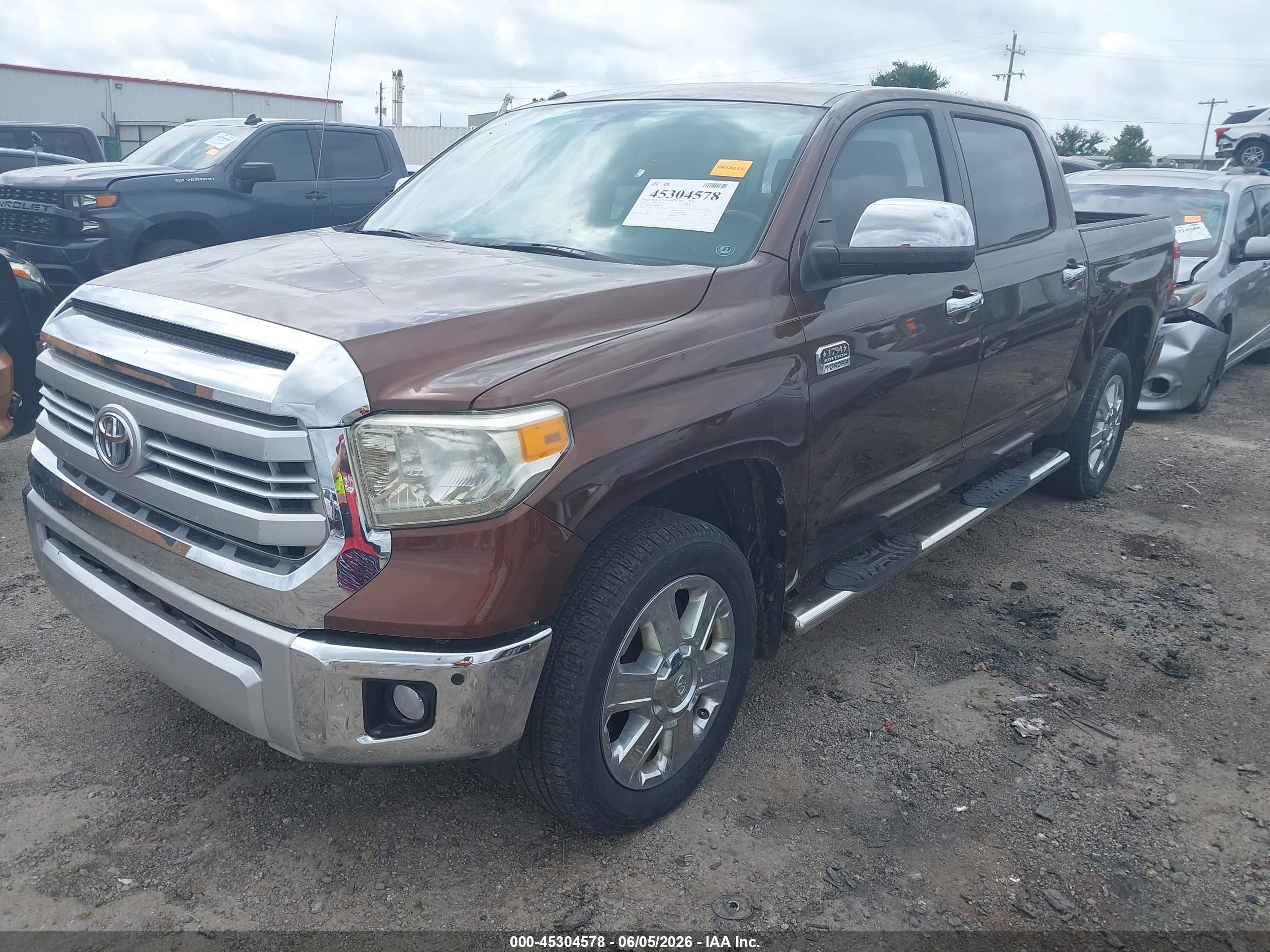 2014 Toyota Tundra 1794 5.7l V8 Brown vin: 5TFAW5F18EX405733