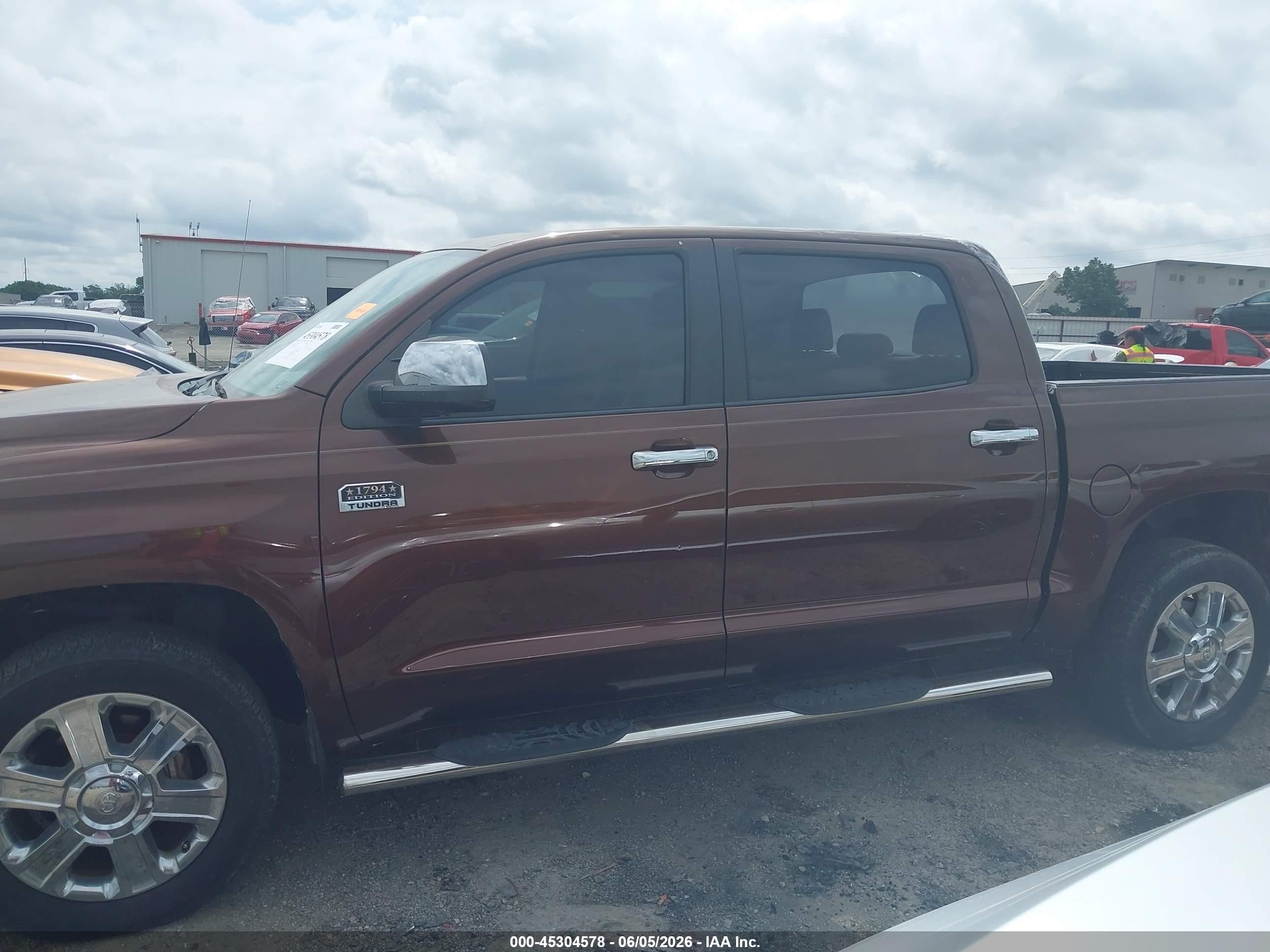 2014 Toyota Tundra 1794 5.7l V8 Brown vin: 5TFAW5F18EX405733