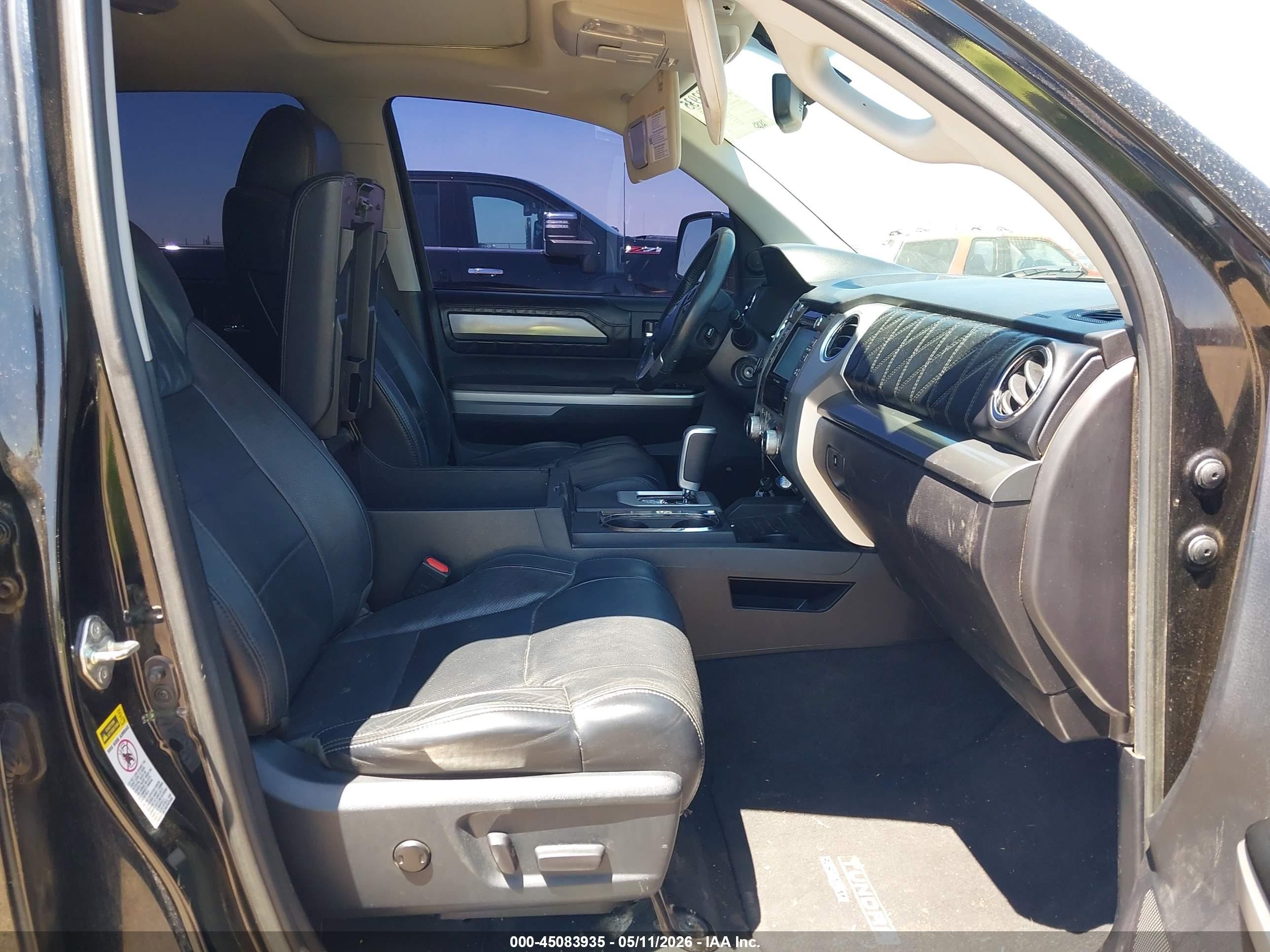 2015 Toyota Tundra Platinum 5.7l V8 Black vin: 5TFAW5F18FX457235