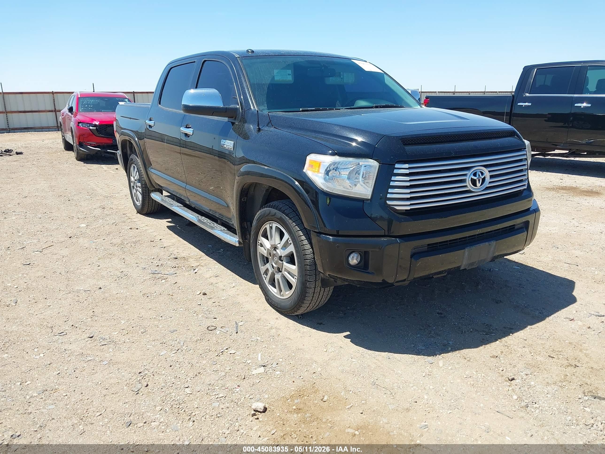 2015 Toyota Tundra Platinum 5.7l V8 Black vin: 5TFAW5F18FX457235