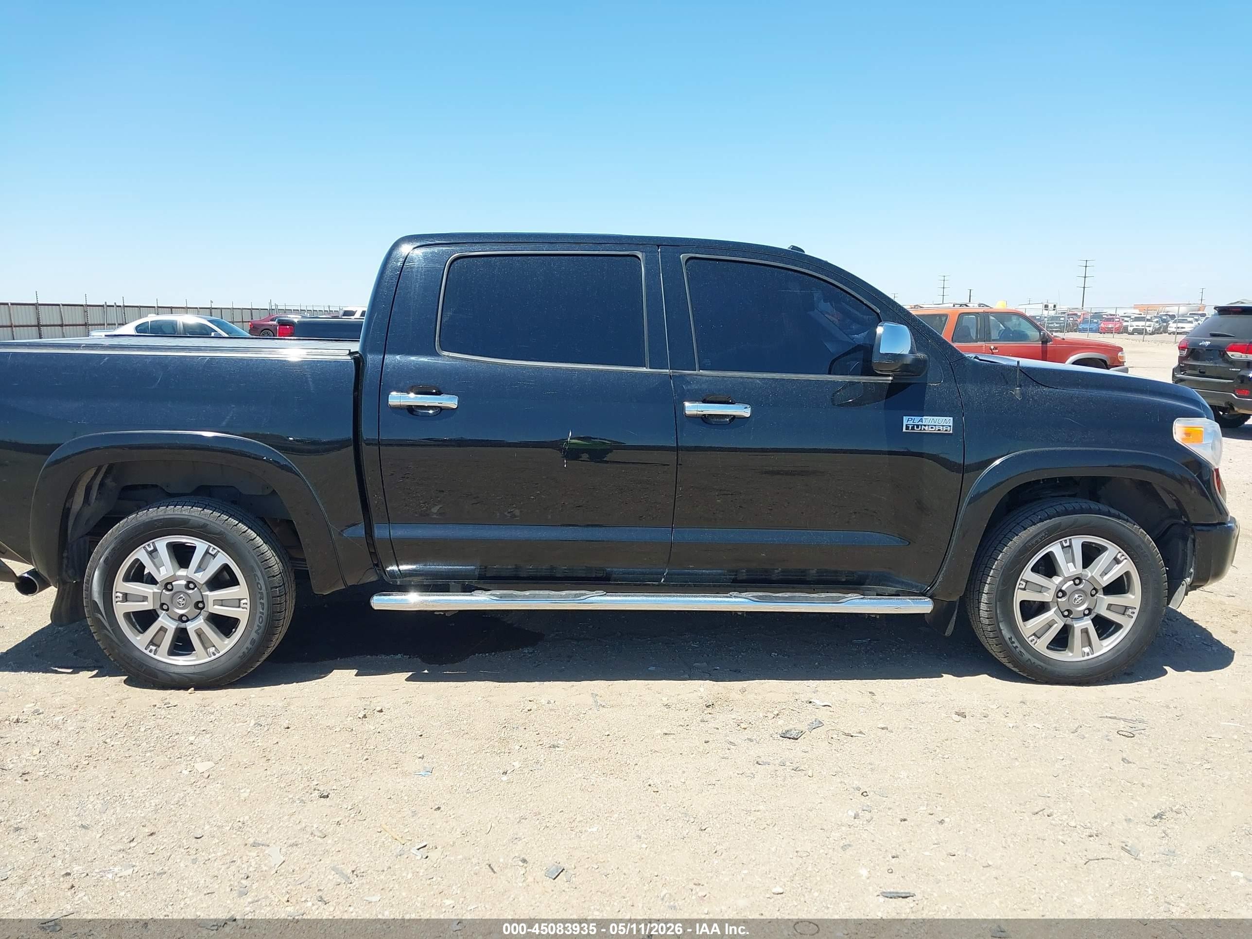 2015 Toyota Tundra Platinum 5.7l V8 Black vin: 5TFAW5F18FX457235