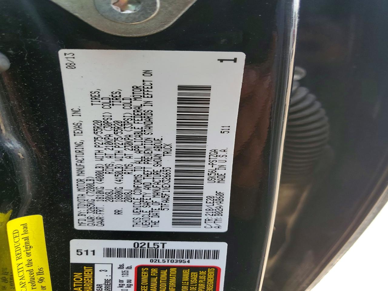 2014 Toyota Tundra Crewmax Platinum Black vin: 5TFAW5F1XEX326693