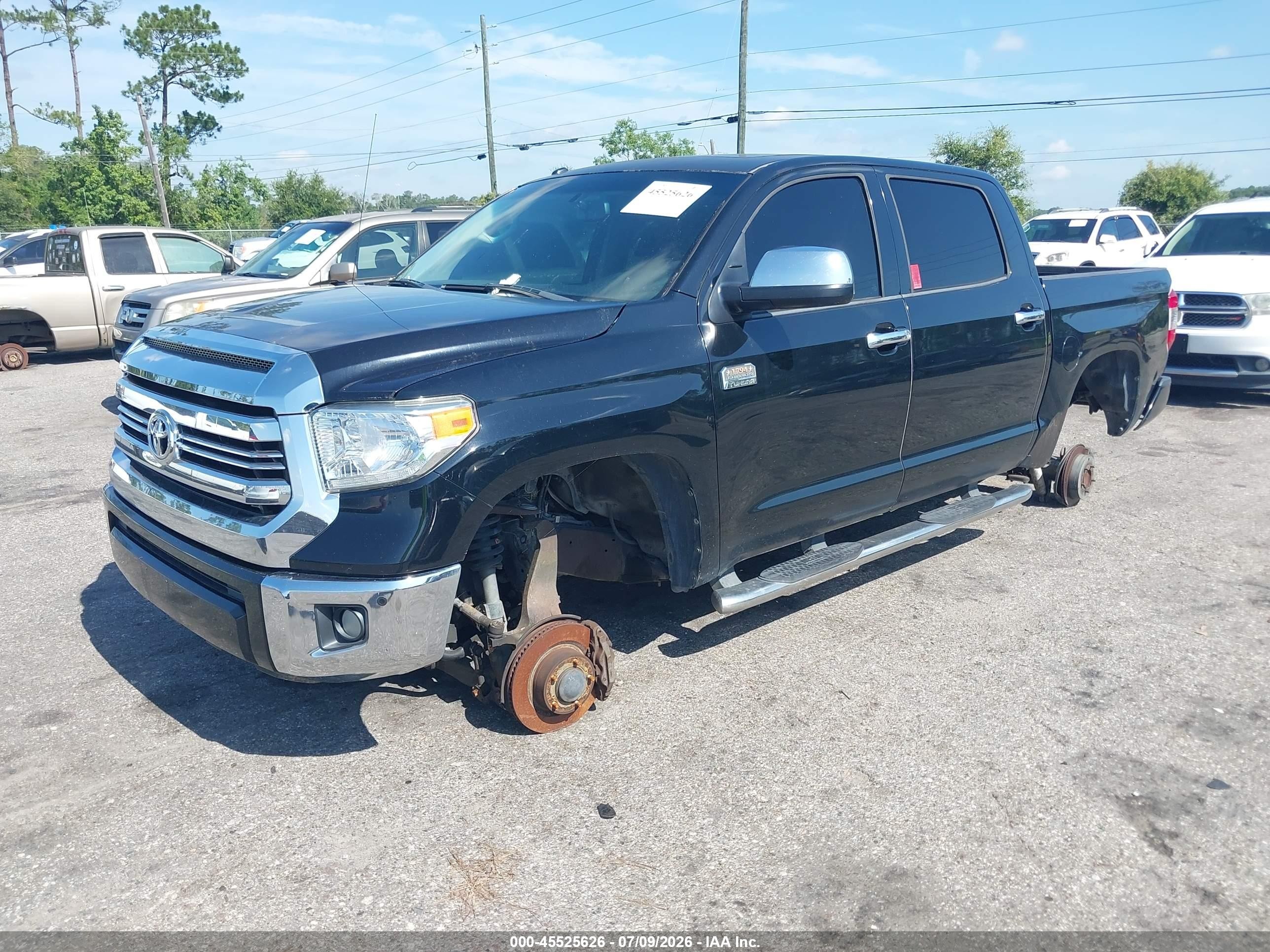 2014 Toyota Tundra 1794 5.7l V8 Black vin: 5TFAW5F1XEX360116
