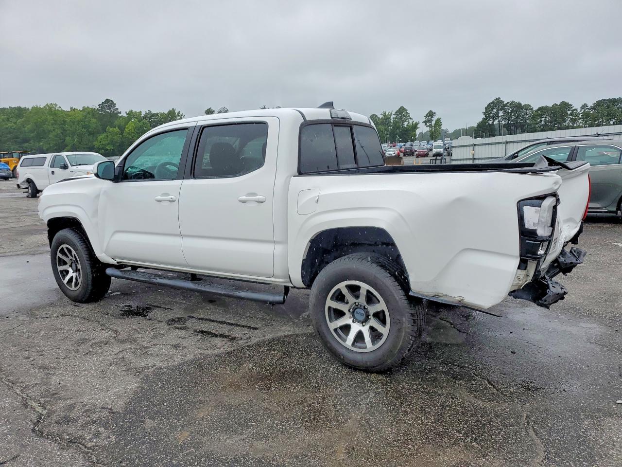 2019 Toyota Tacoma Sr White vin: 5TFAX5GN1KX154807