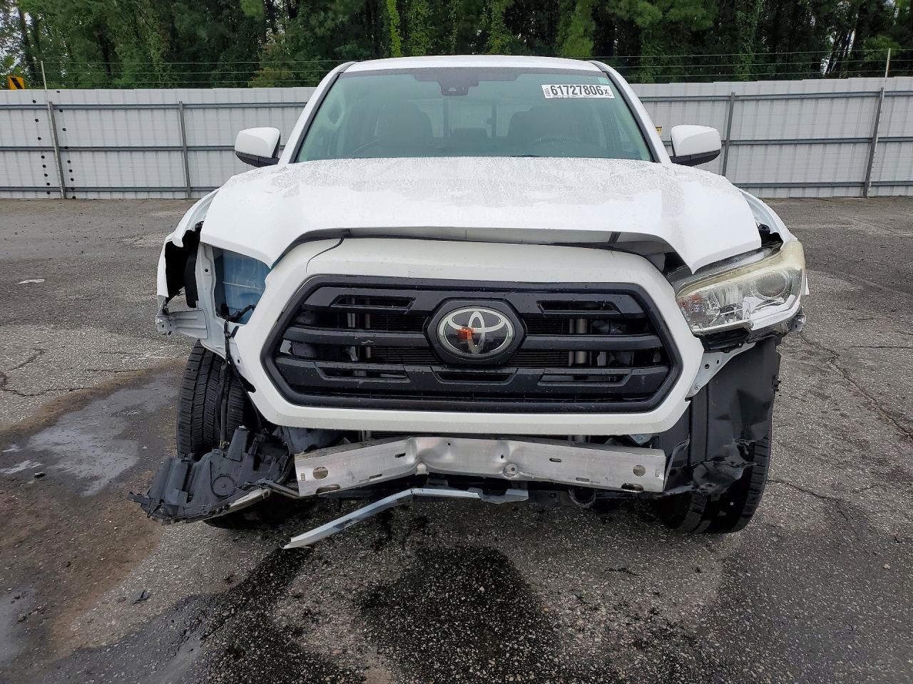 2019 Toyota Tacoma Sr White vin: 5TFAX5GN1KX154807