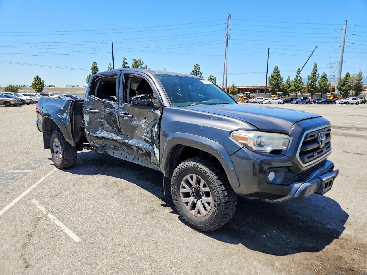 2016 Toyota Tacoma Trd Sport Dou Gray vin: 5TFAX5GN4GX064235