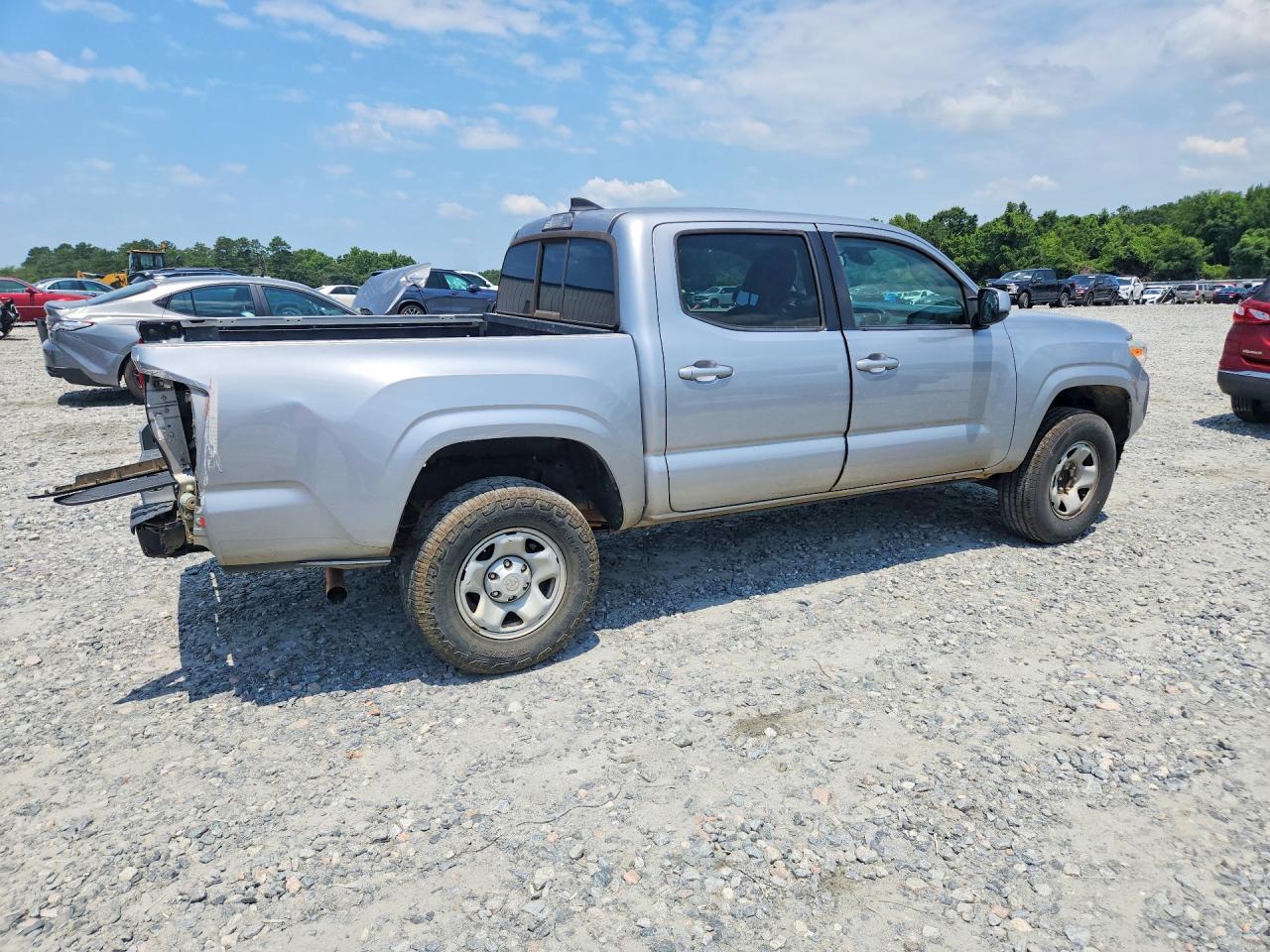 2019 Toyota Tacoma Sr Silver vin: 5TFAX5GN4KX146555