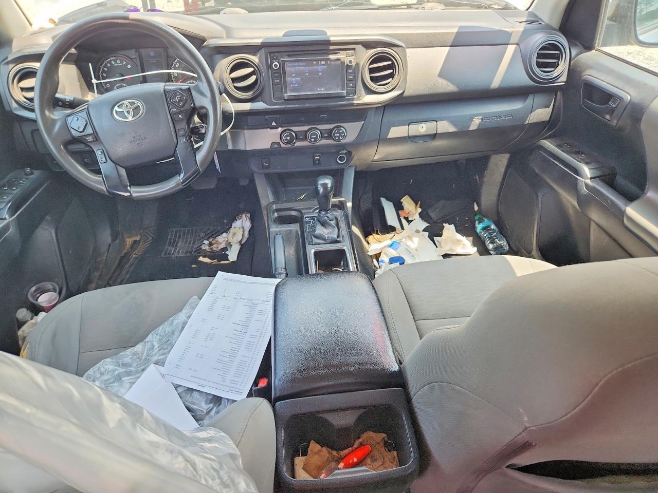 2019 Toyota Tacoma Sr Silver vin: 5TFAX5GN4KX146555