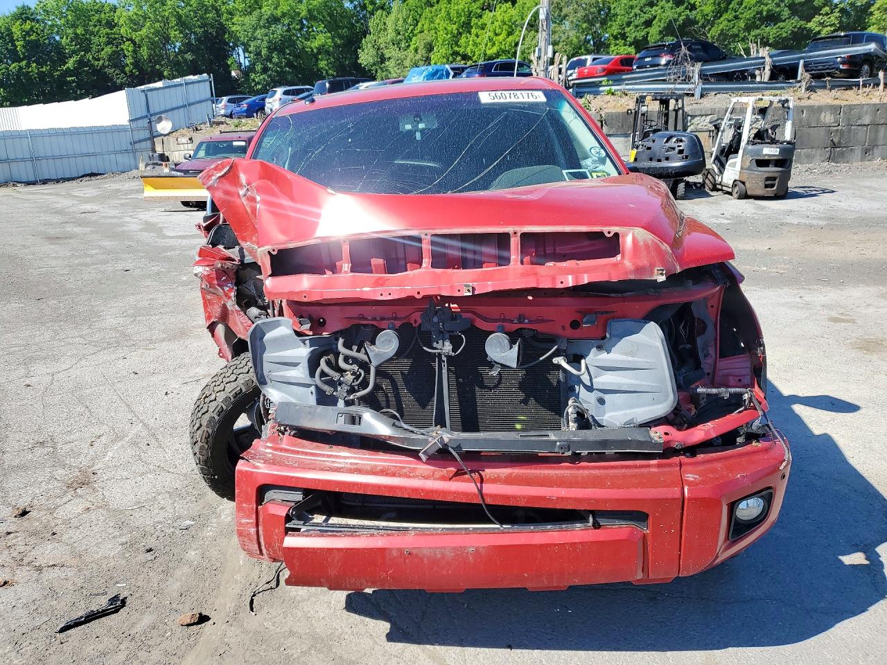 2014 Toyota Tundra Crewmax Platinum Red vin: 5TFAY5F10EX375881