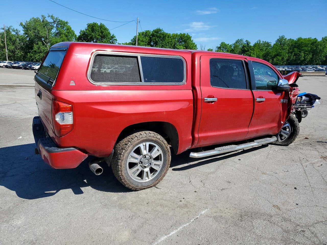 2014 Toyota Tundra Crewmax Platinum Red vin: 5TFAY5F10EX375881