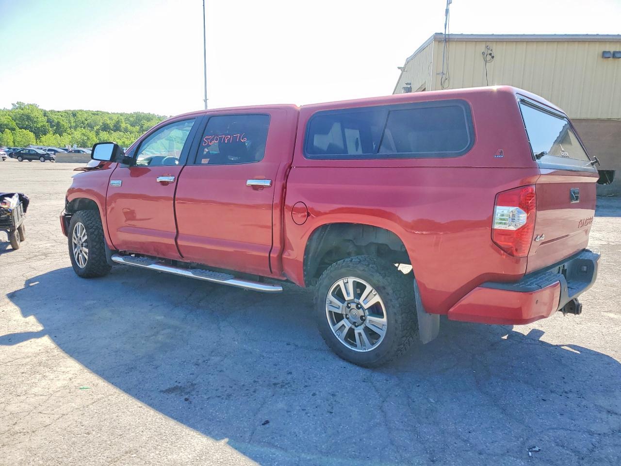 2014 Toyota Tundra Crewmax Platinum Red vin: 5TFAY5F10EX375881