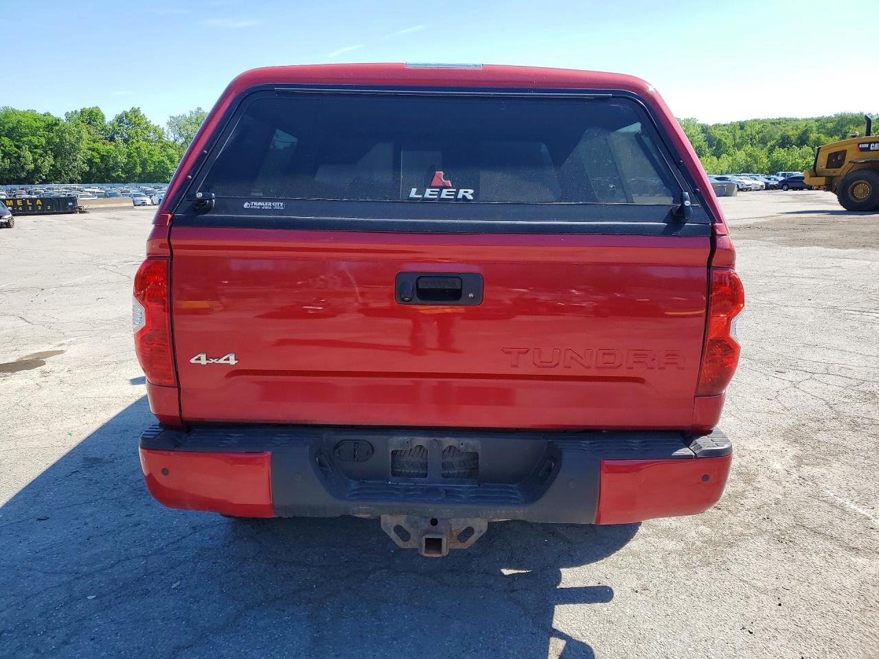 2014 Toyota Tundra Crewmax Platinum Red vin: 5TFAY5F10EX375881