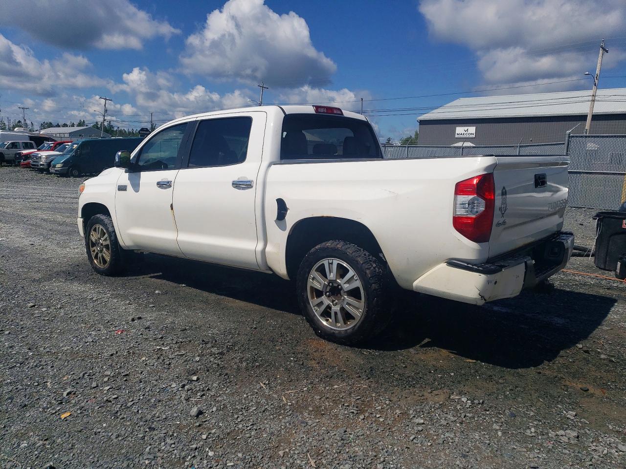 2015 Toyota Tundra Platinum White vin: 5TFAY5F11FX452887