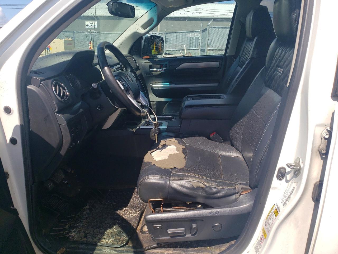 2015 Toyota Tundra Platinum White vin: 5TFAY5F11FX452887
