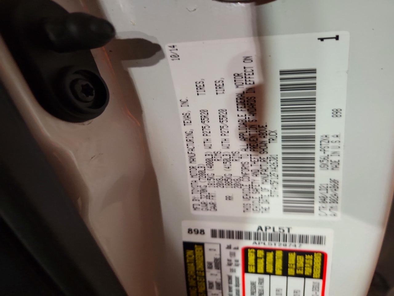 2015 Toyota Tundra 1794 Edition White vin: 5TFAY5F12FX426301