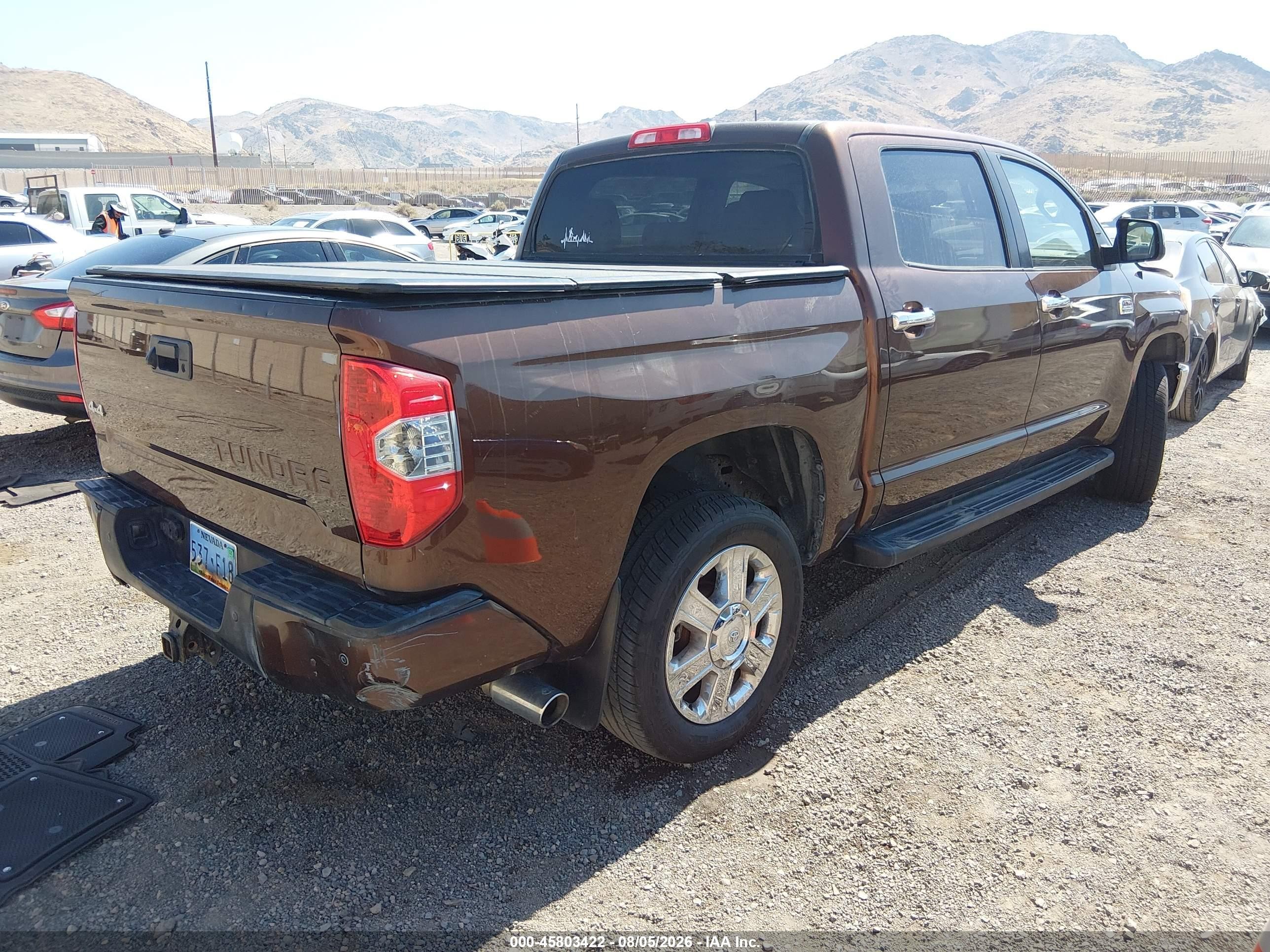 2014 Toyota Tundra 1794 5.7l V8 Коричневый vin: 5TFAY5F14EX394644