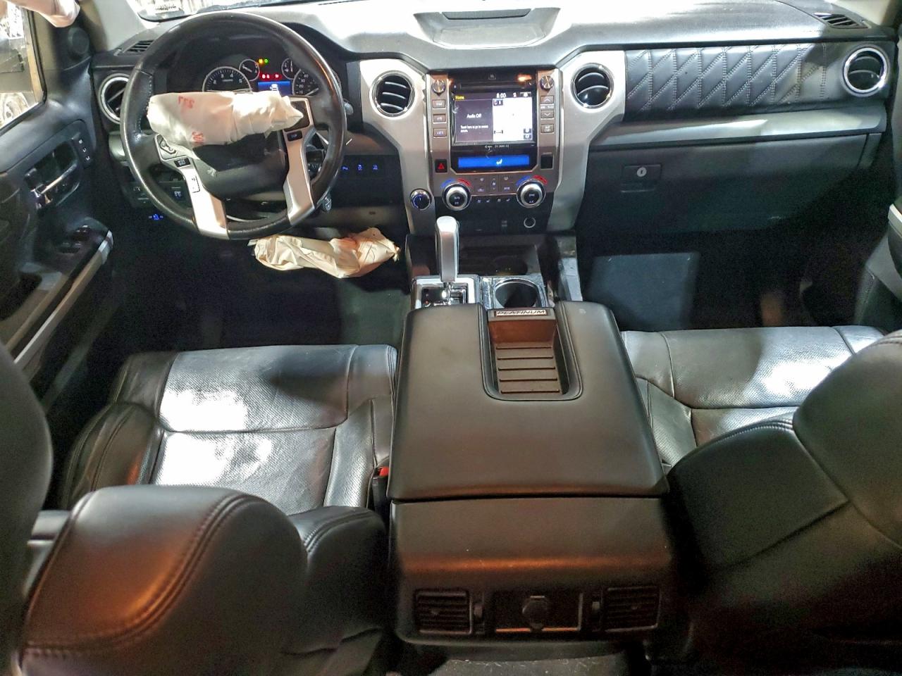 2014 Toyota Tundra Crewmax Platinum White vin: 5TFAY5F14EX412401