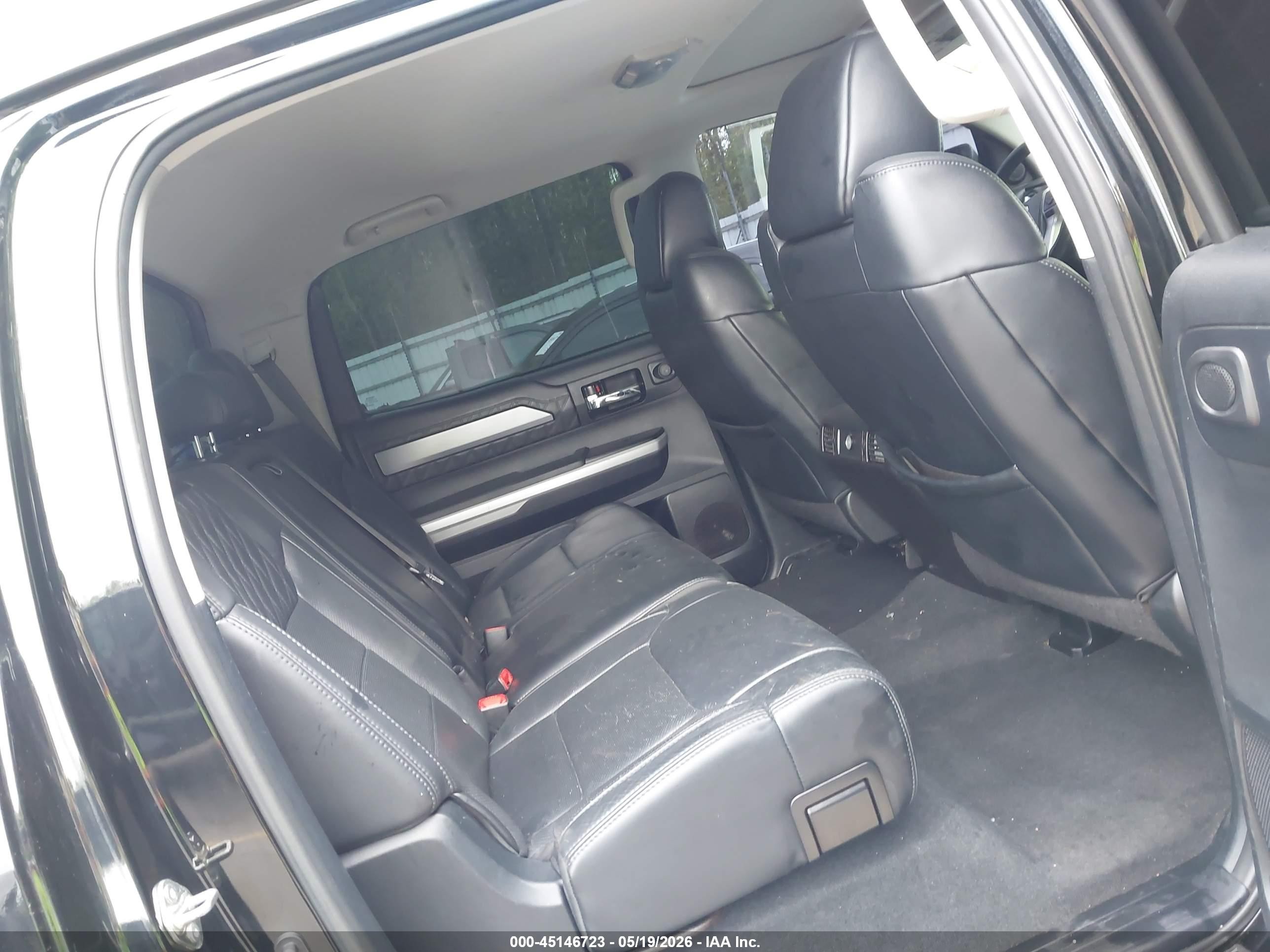 2014 Toyota Tundra Platinum 5.7l V8 Black vin: 5TFAY5F16EX411945