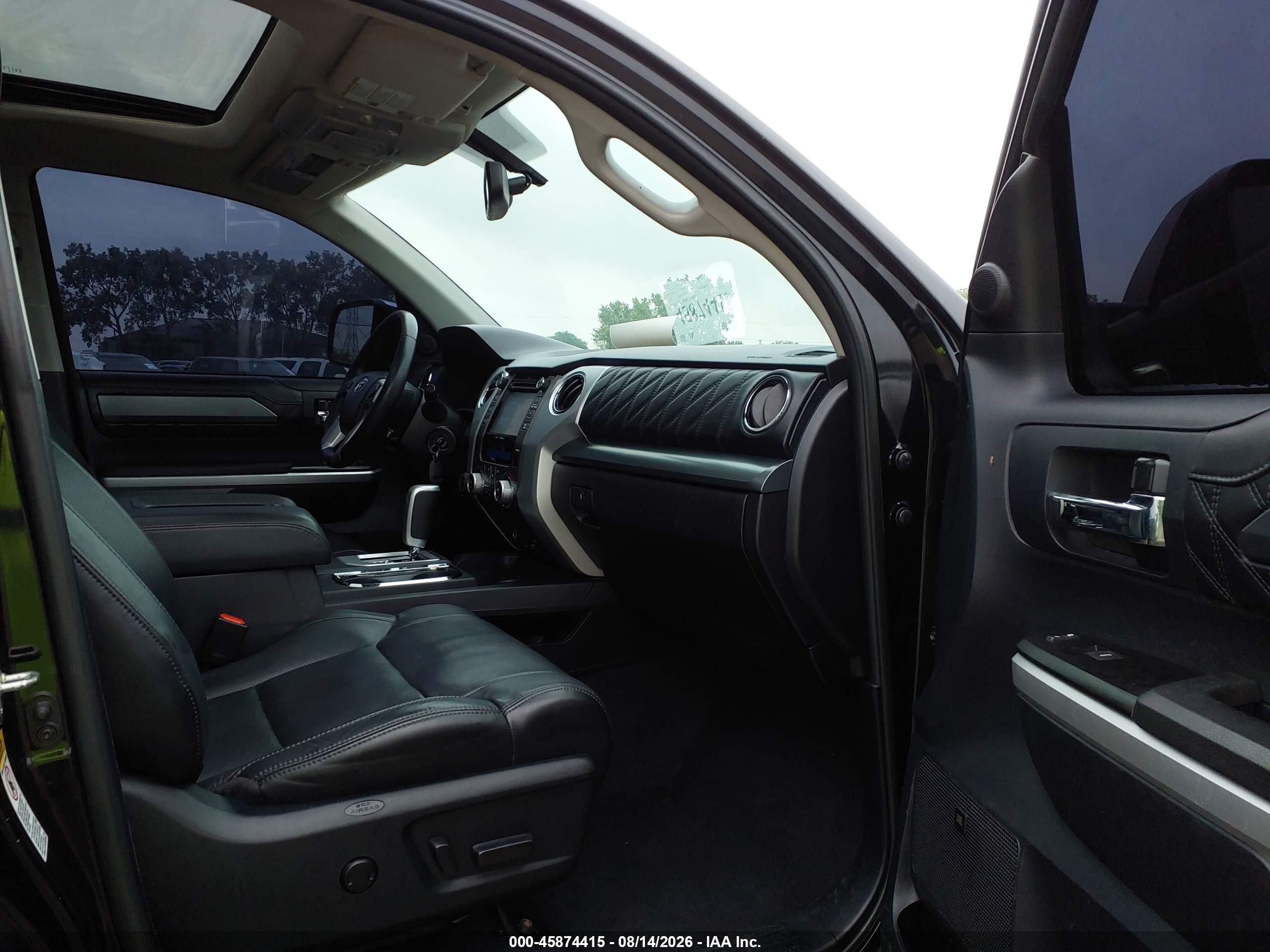 2014 Toyota Tundra Platinum 5.7l V8 Black vin: 5TFAY5F16EX411945