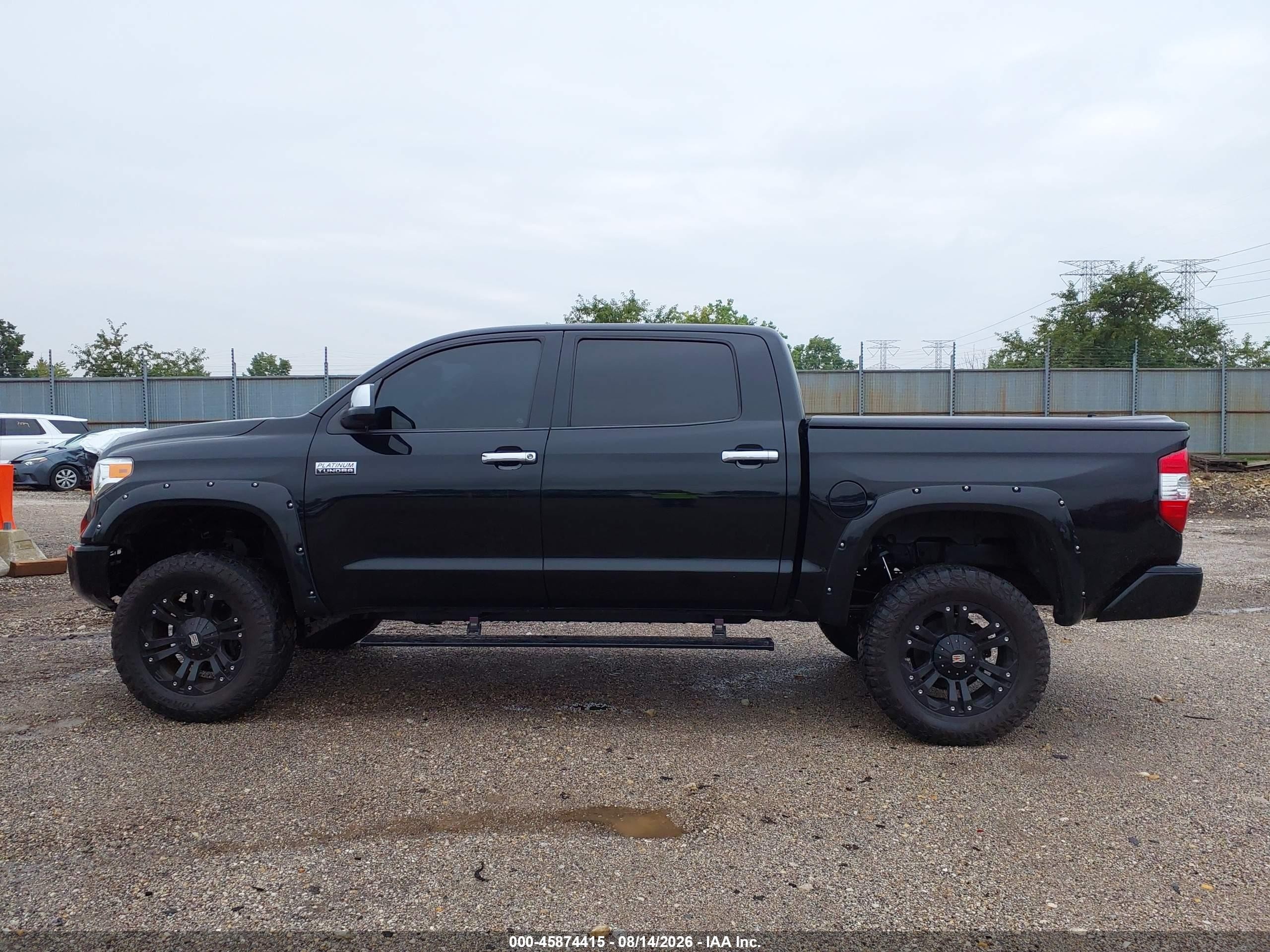 2014 Toyota Tundra Platinum 5.7l V8 Black vin: 5TFAY5F16EX411945