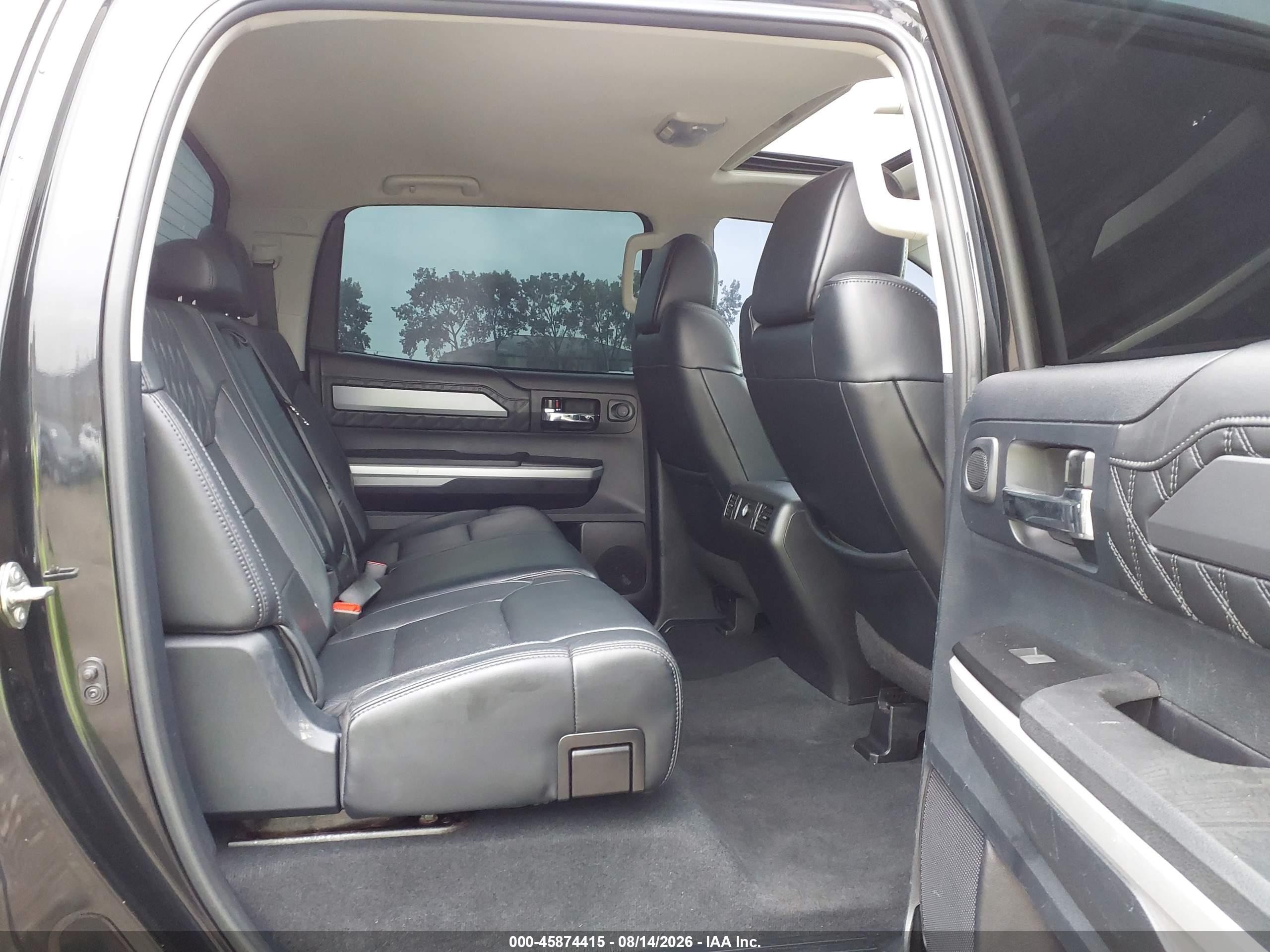 2014 Toyota Tundra Platinum 5.7l V8 Black vin: 5TFAY5F16EX411945
