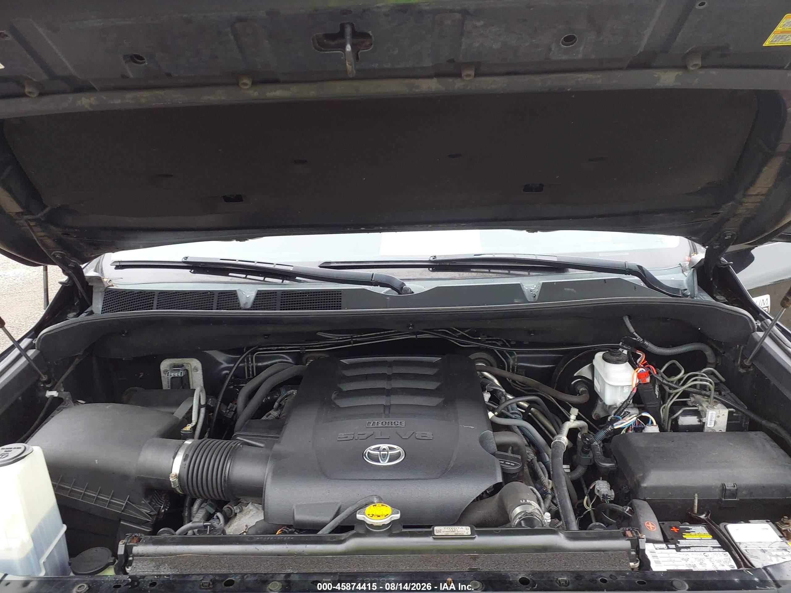2014 Toyota Tundra Platinum 5.7l V8 Black vin: 5TFAY5F16EX411945