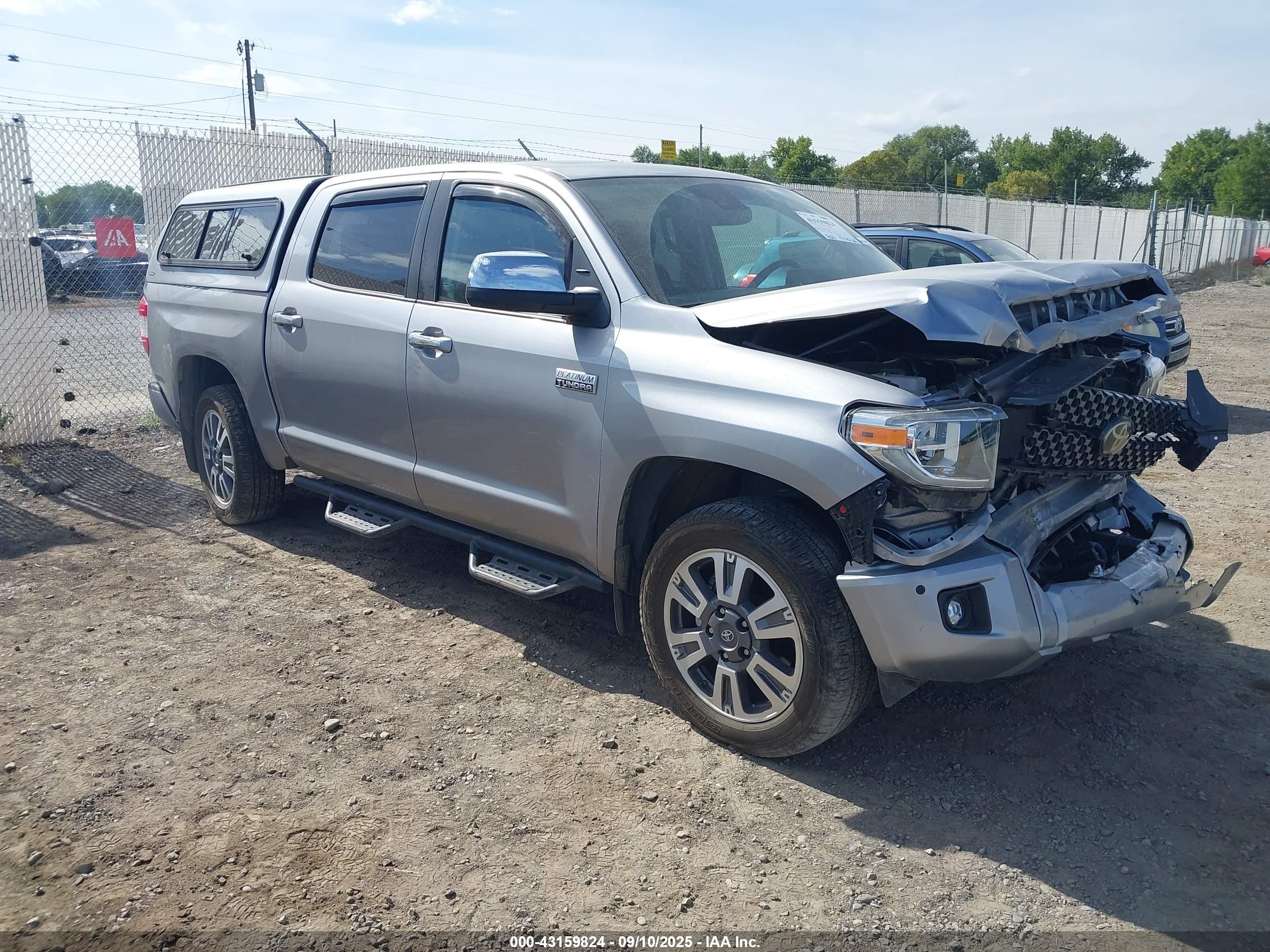 2020 Toyota Tundra Platinum Silver vin: 5TFAY5F18LX916513
