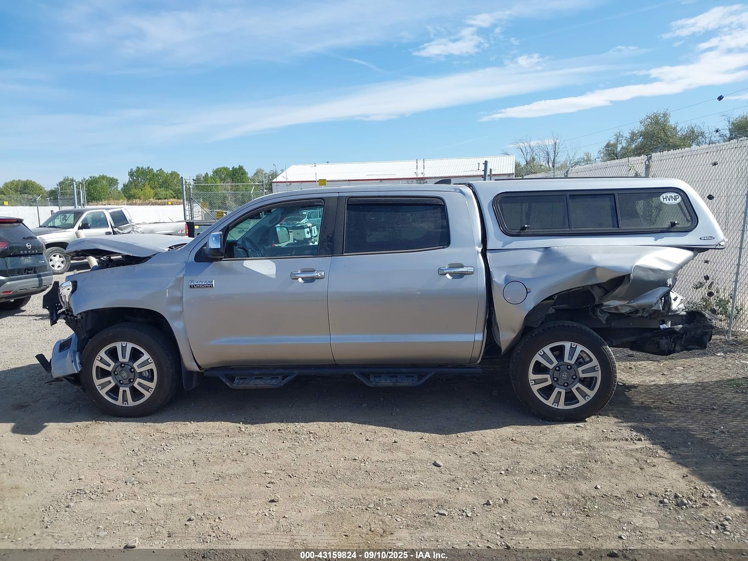 2020 Toyota Tundra Platinum Silver vin: 5TFAY5F18LX916513