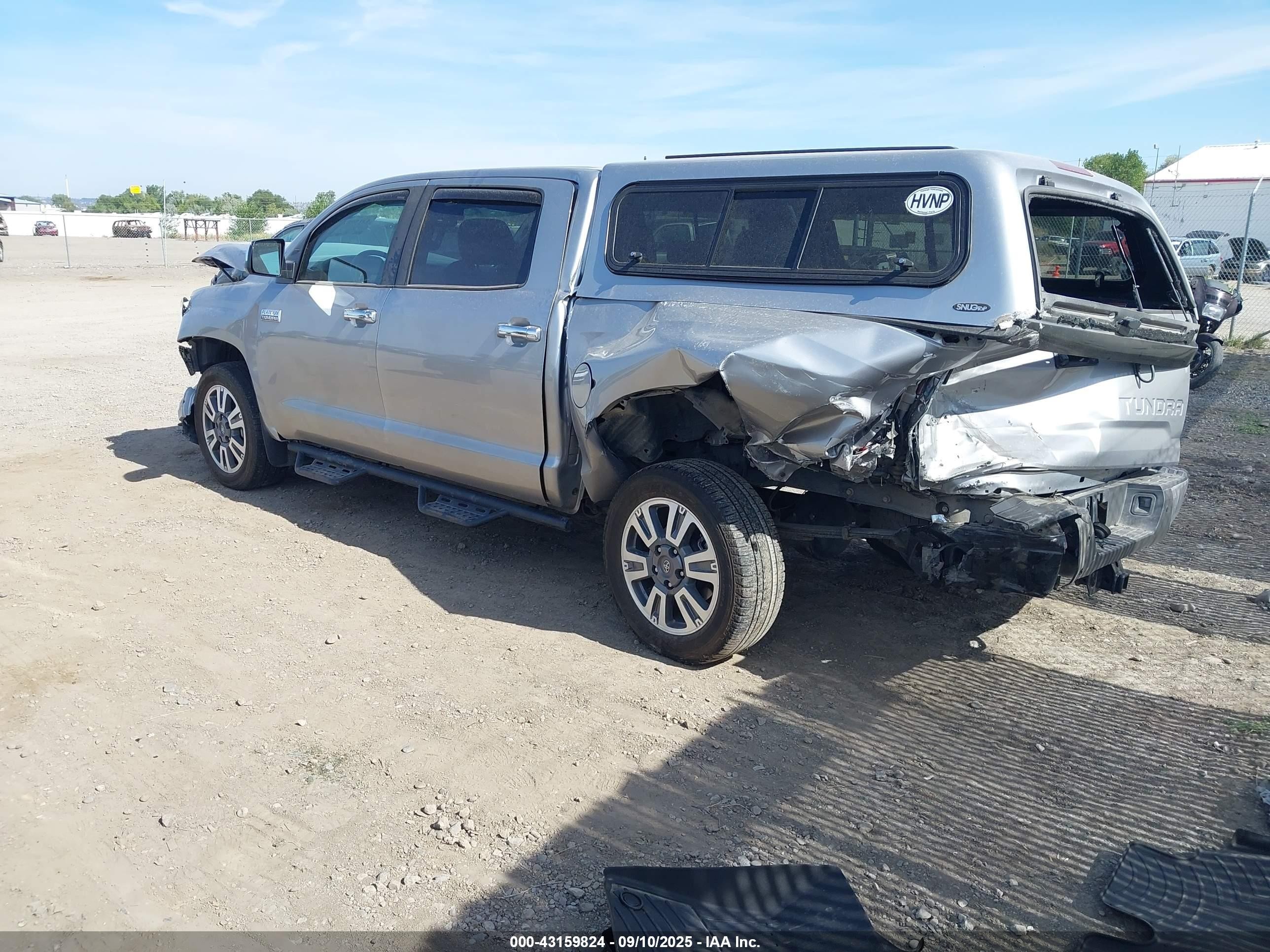 2020 Toyota Tundra Platinum Silver vin: 5TFAY5F18LX916513